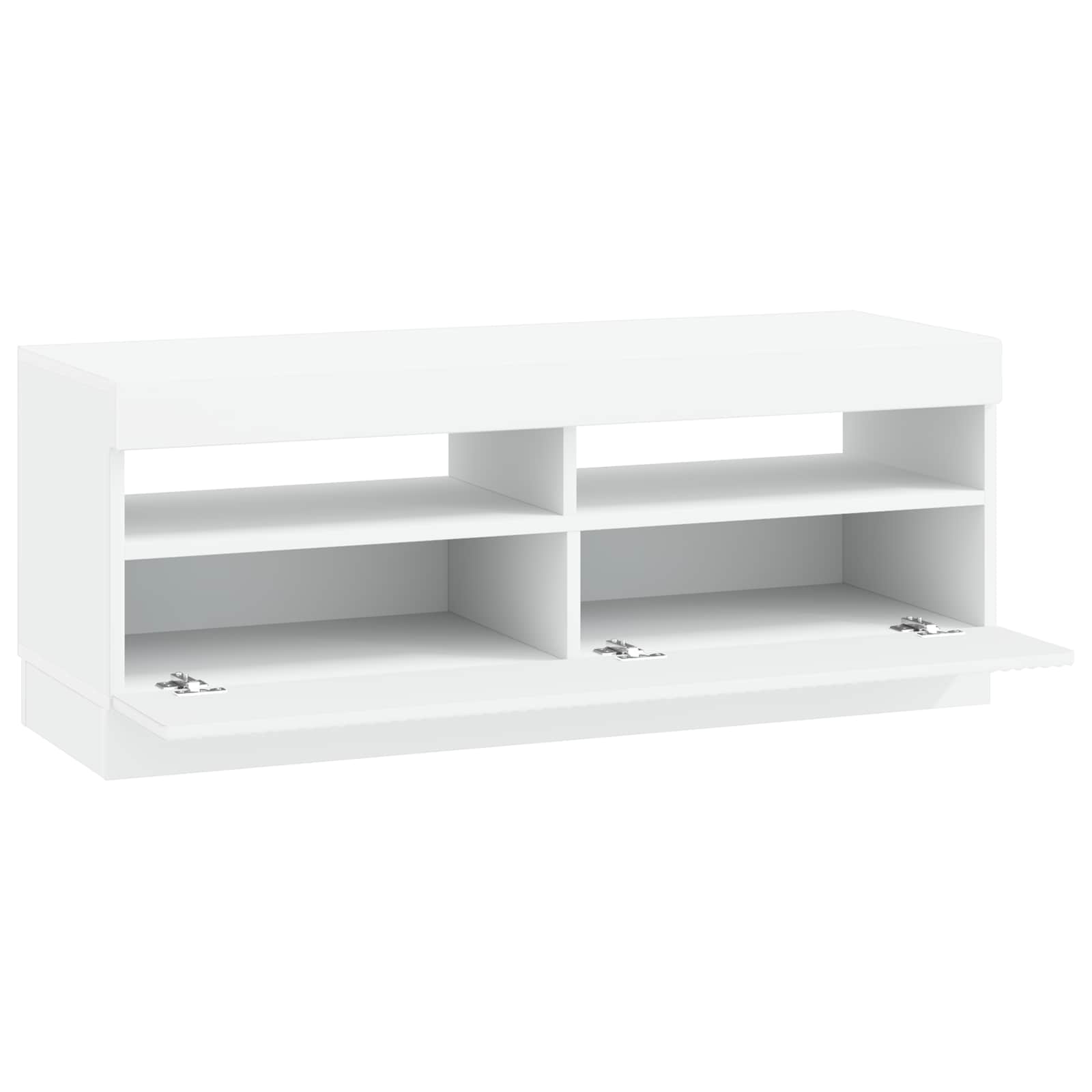LED TV Cabinet White Engineered Wood