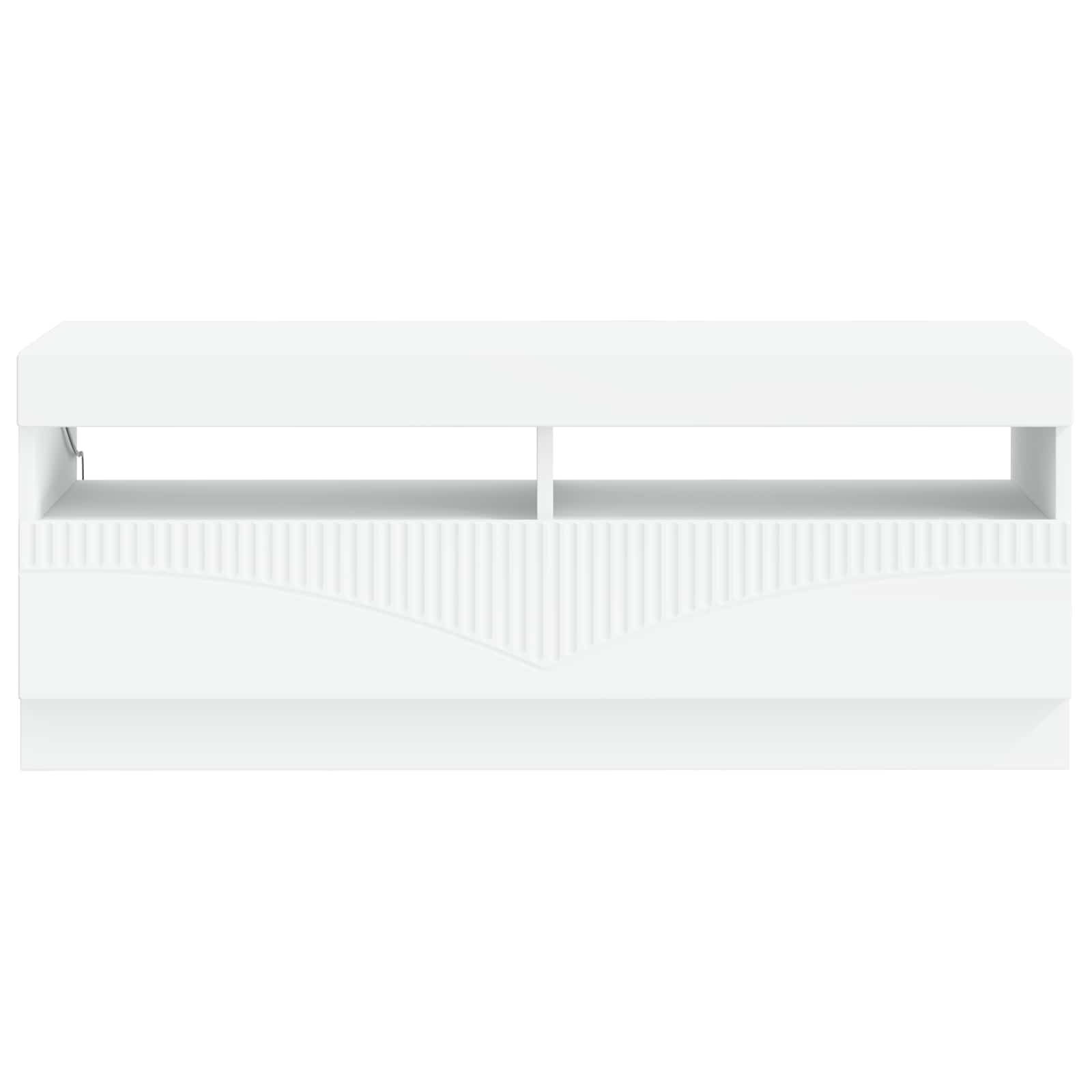 LED TV Cabinet White Engineered Wood
