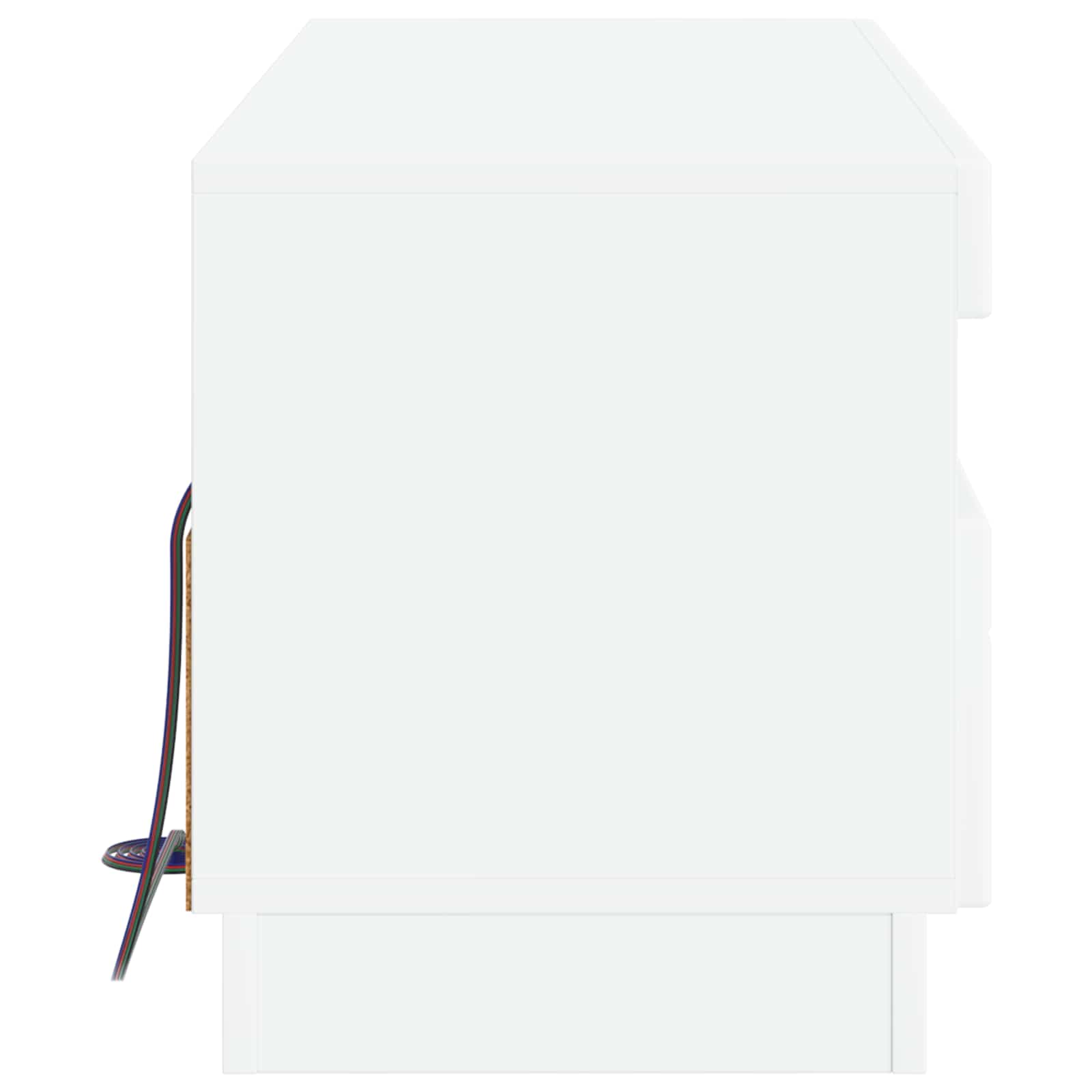 LED TV Cabinet White Engineered Wood