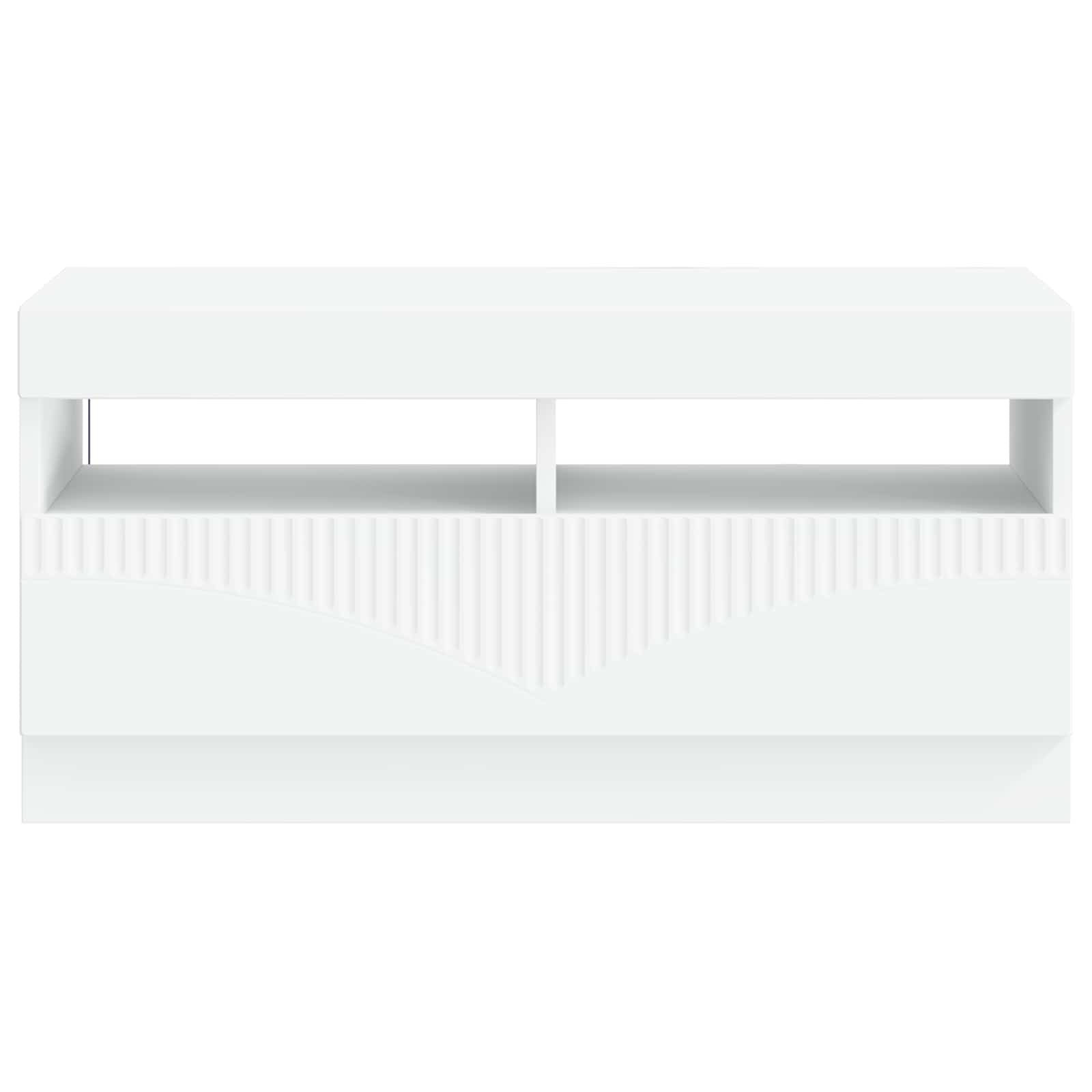 LED TV Cabinet White Engineered Wood
