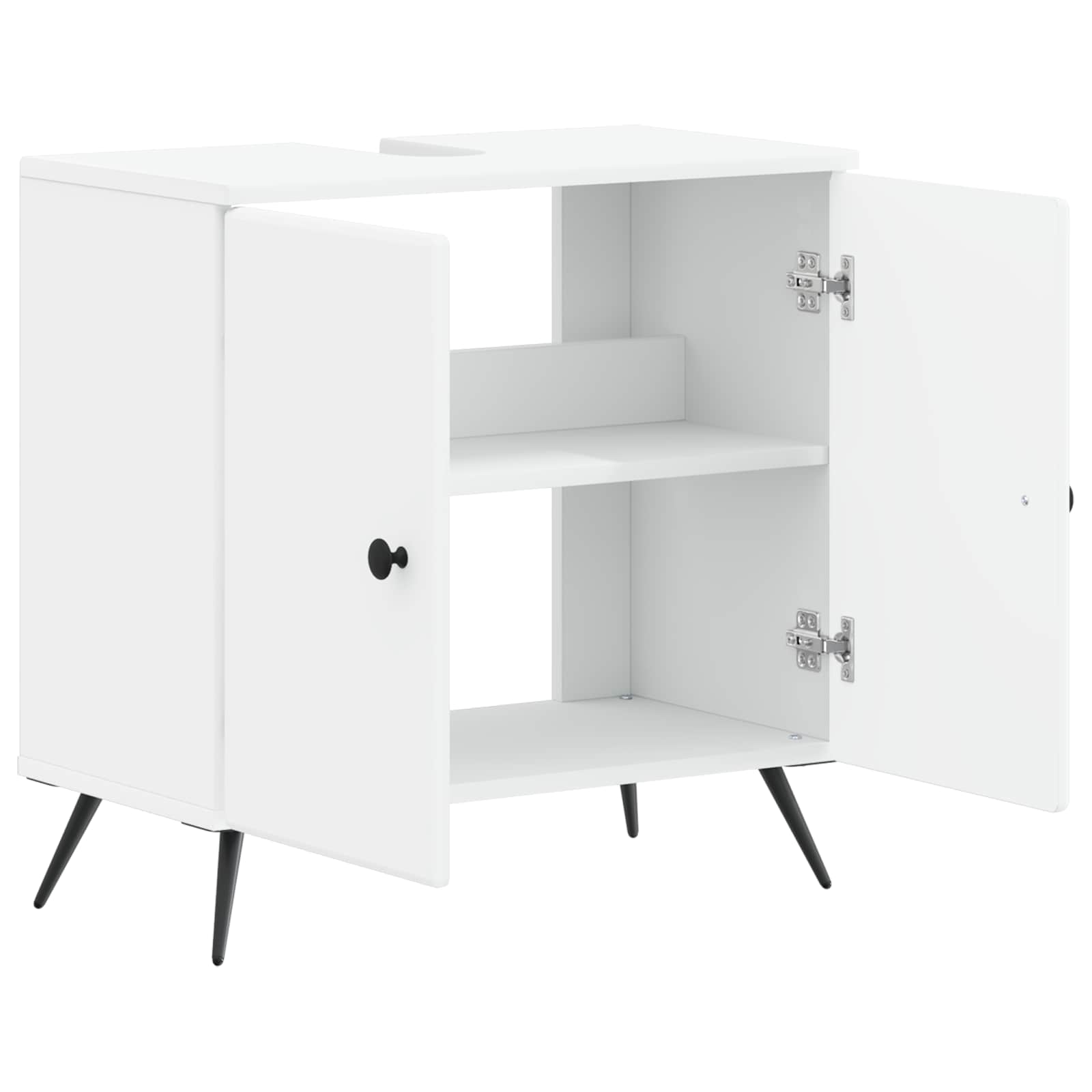 Bathroom Sink Cabinet BREDA White 59.5 x 31.5 x 59 cm