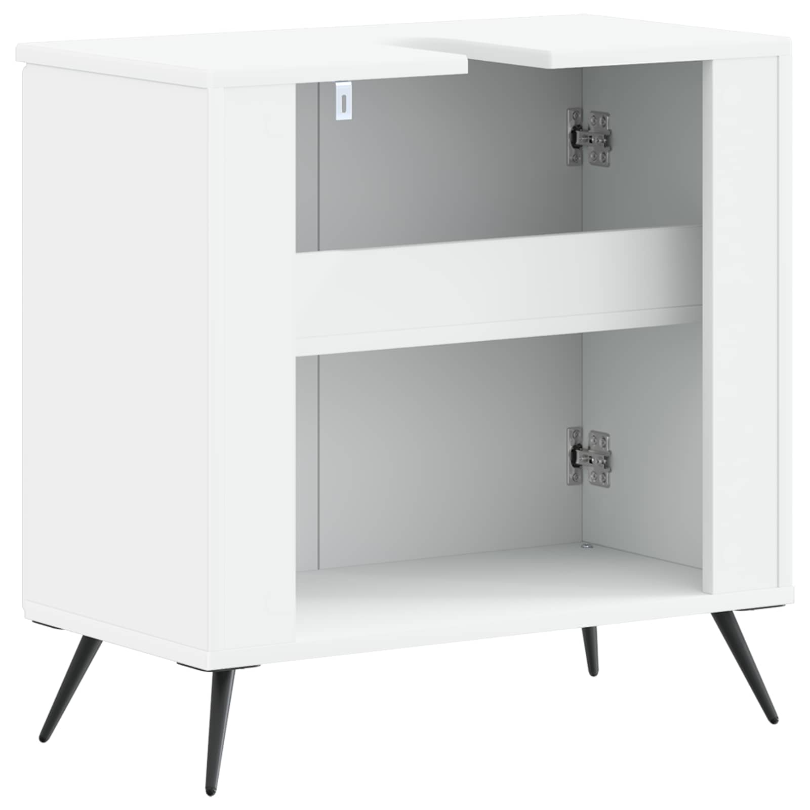 Bathroom Sink Cabinet BREDA White 59.5 x 31.5 x 59 cm
