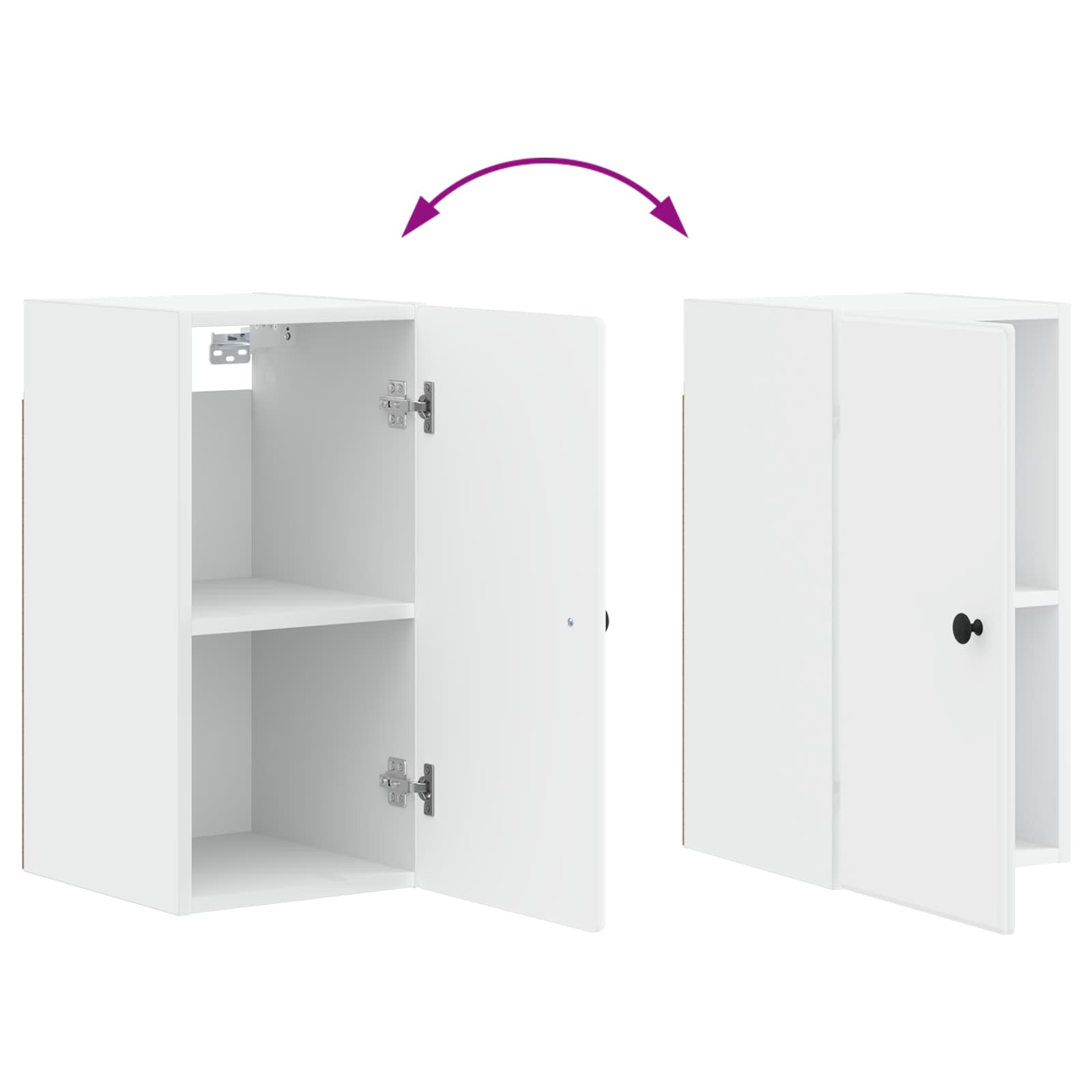 Bathroom Wall Cabinet BREDA White 30 x 31 x 59 cm