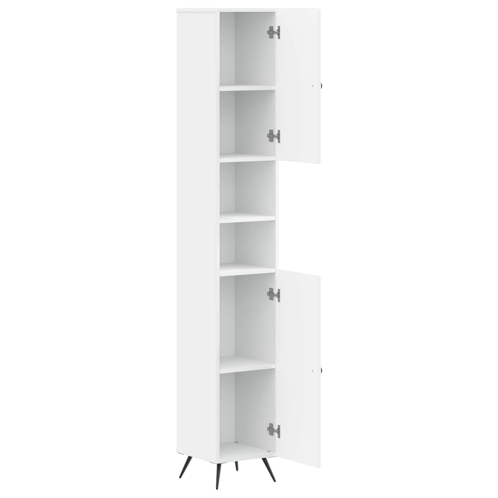 Bathroom Cabinet with Open Shelf BREDA White 30 x 31 x 190 cm