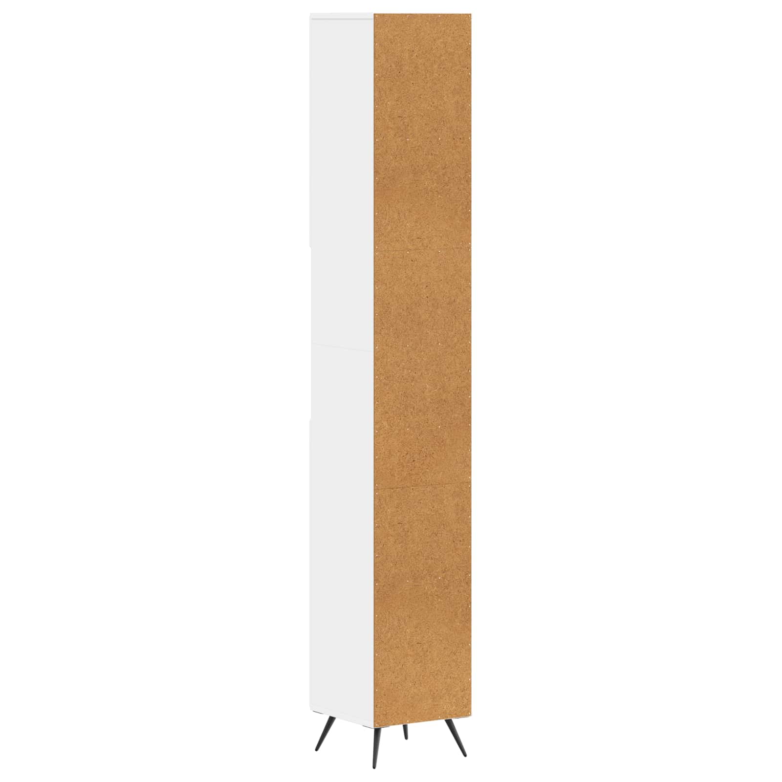 Bathroom Cabinet with Open Shelf BREDA White 30 x 31 x 190 cm