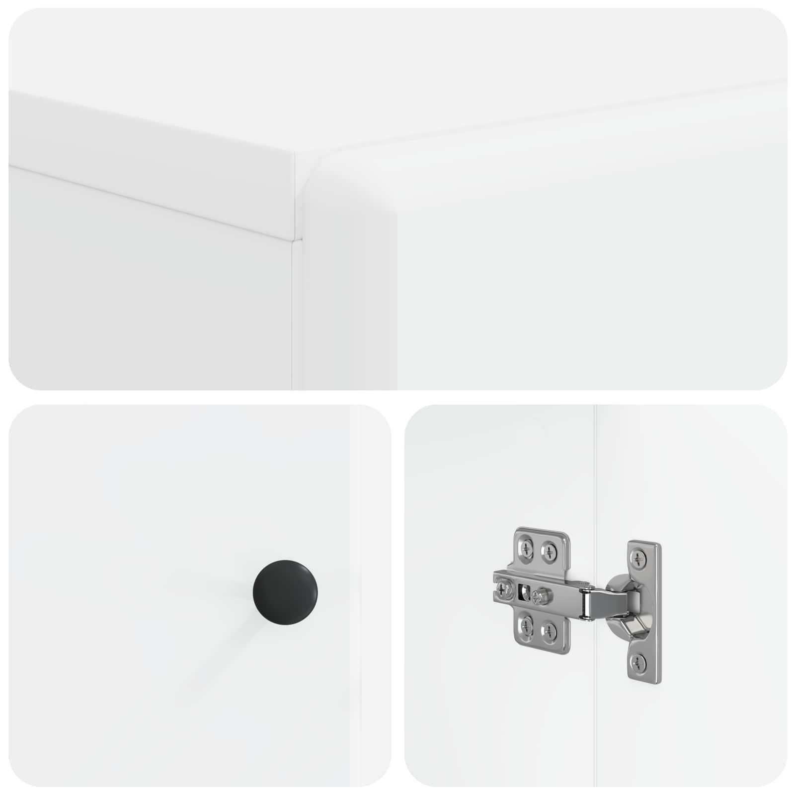 Bathroom Storage Cabinet BREDA White 30 x 31 x 80 cm