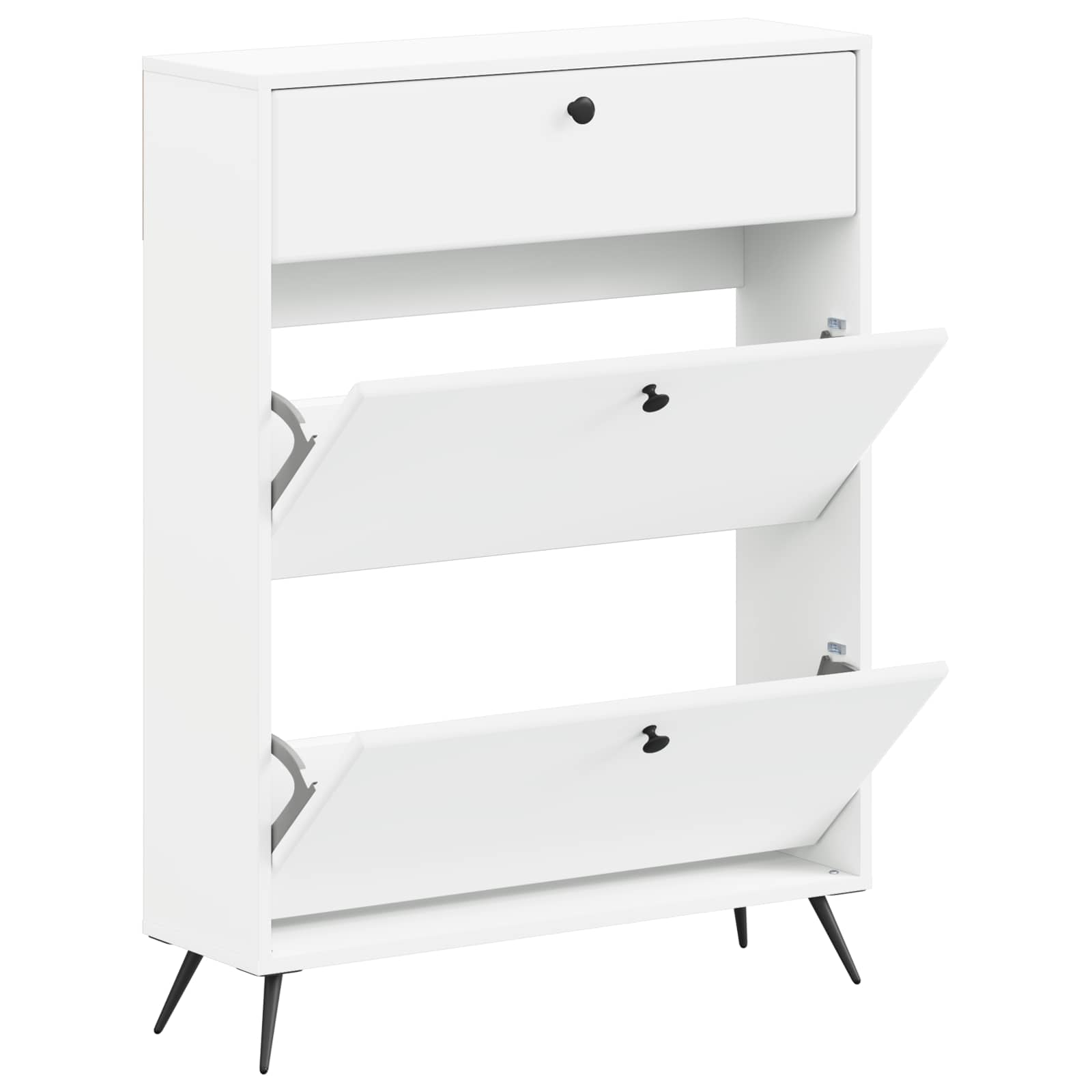 Shoe Cabinet BREDA 78 x 24 x 103 cm Engineered Wood White