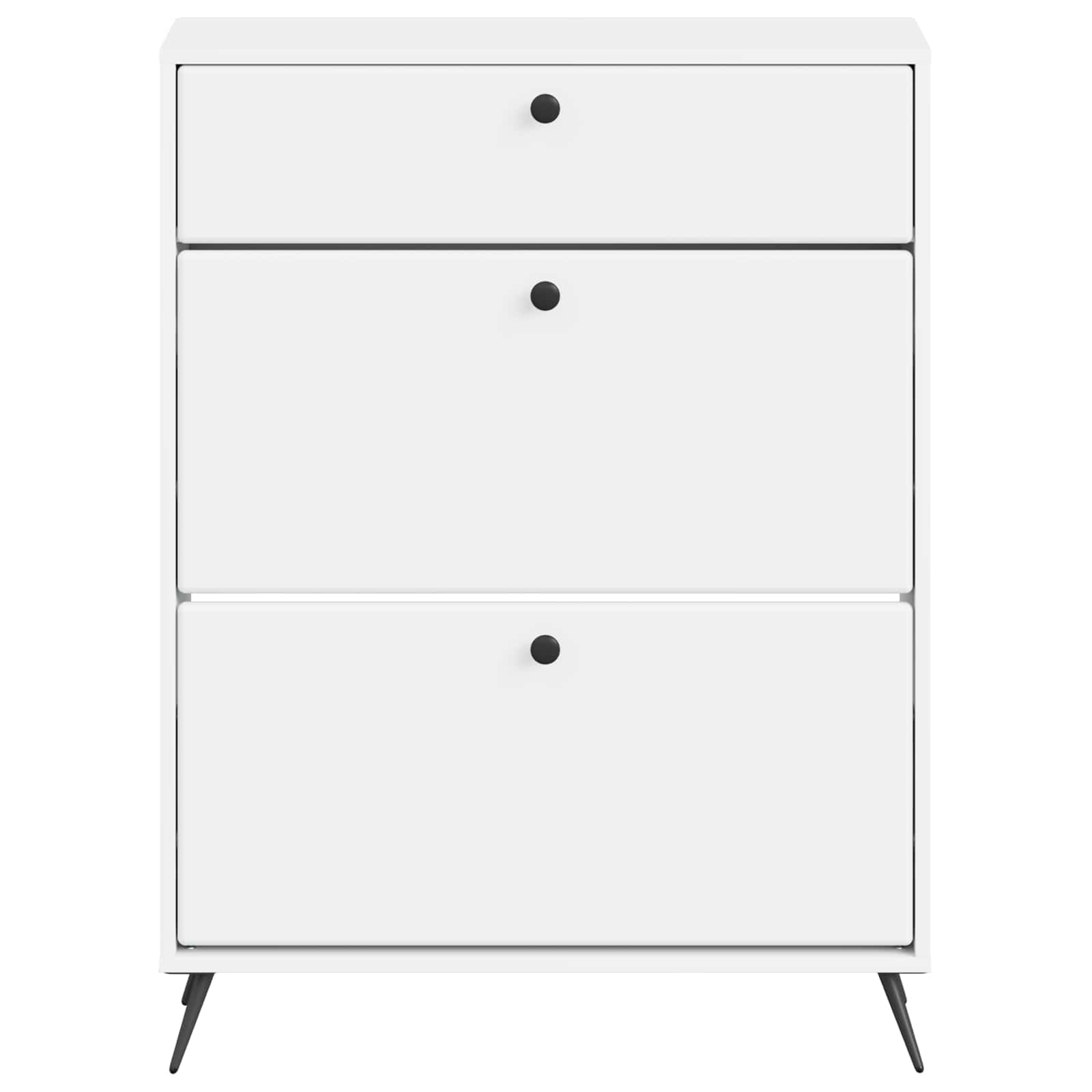Shoe Cabinet BREDA 78 x 24 x 103 cm Engineered Wood White