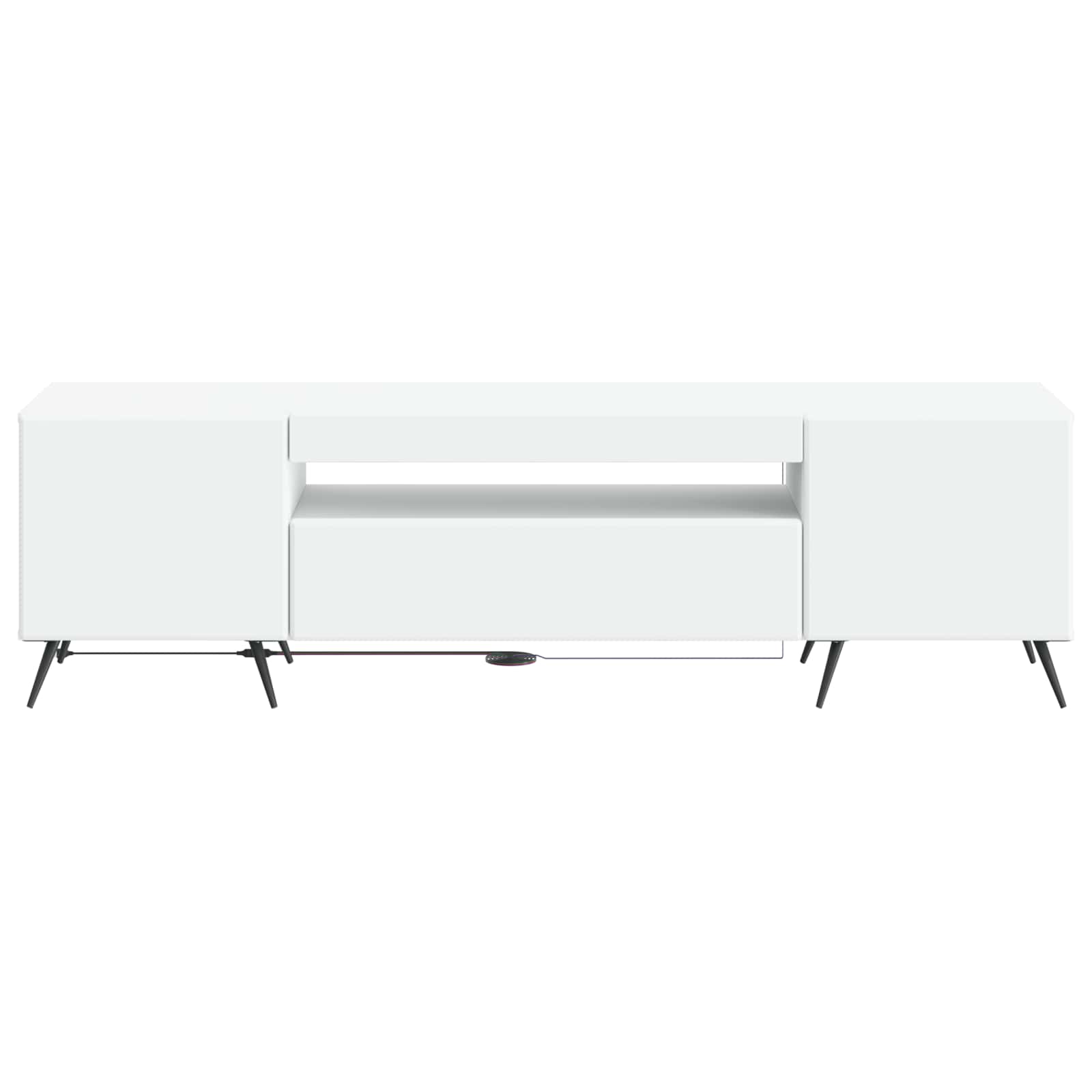 LED TV Cabinet White Engineered Wood