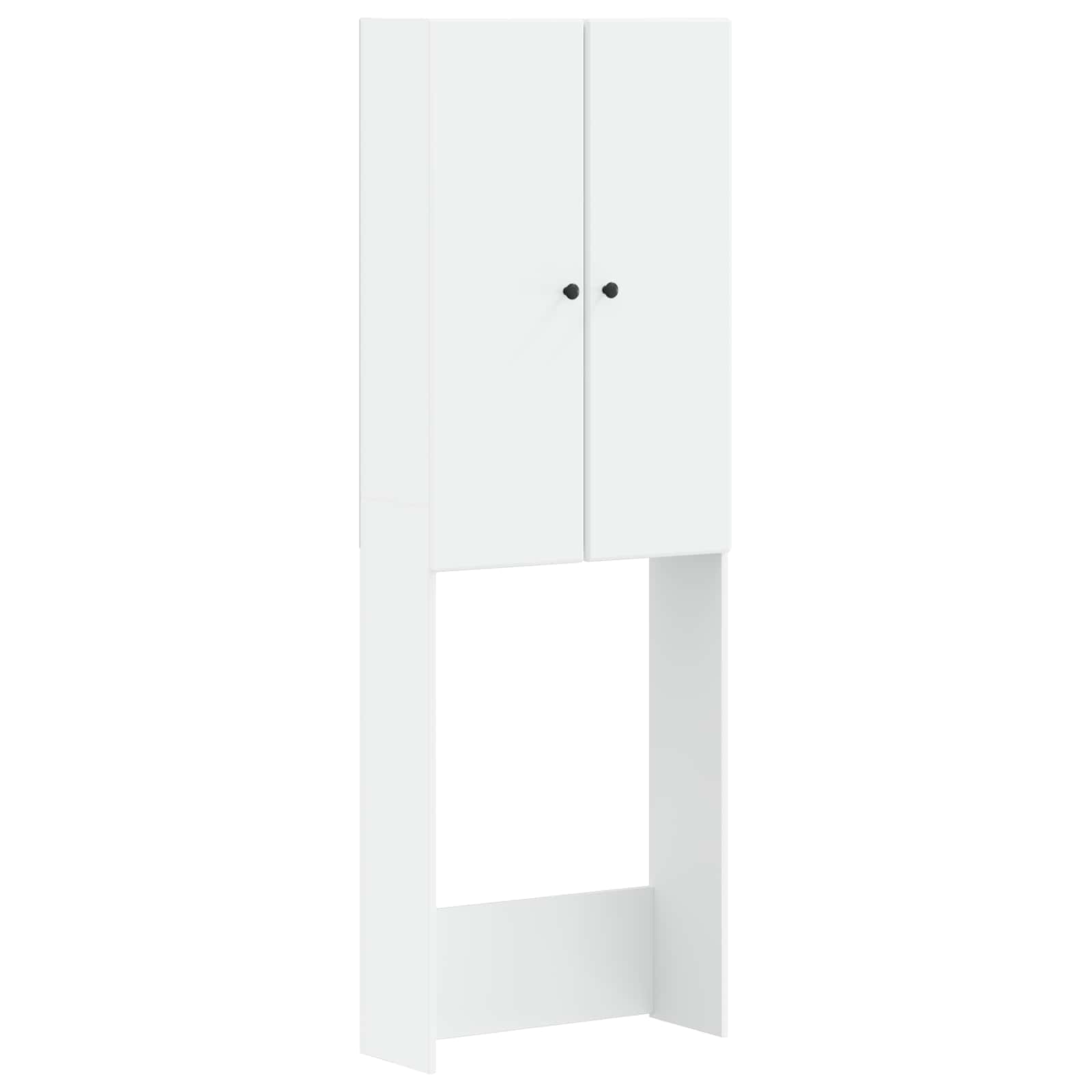 Toilet Cabinet BREDA White 66 x 25.5 x 190 cm Engineered Wood