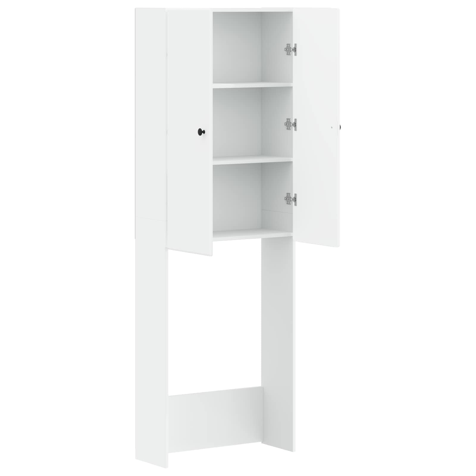 Toilet Cabinet BREDA White 66 x 25.5 x 190 cm Engineered Wood