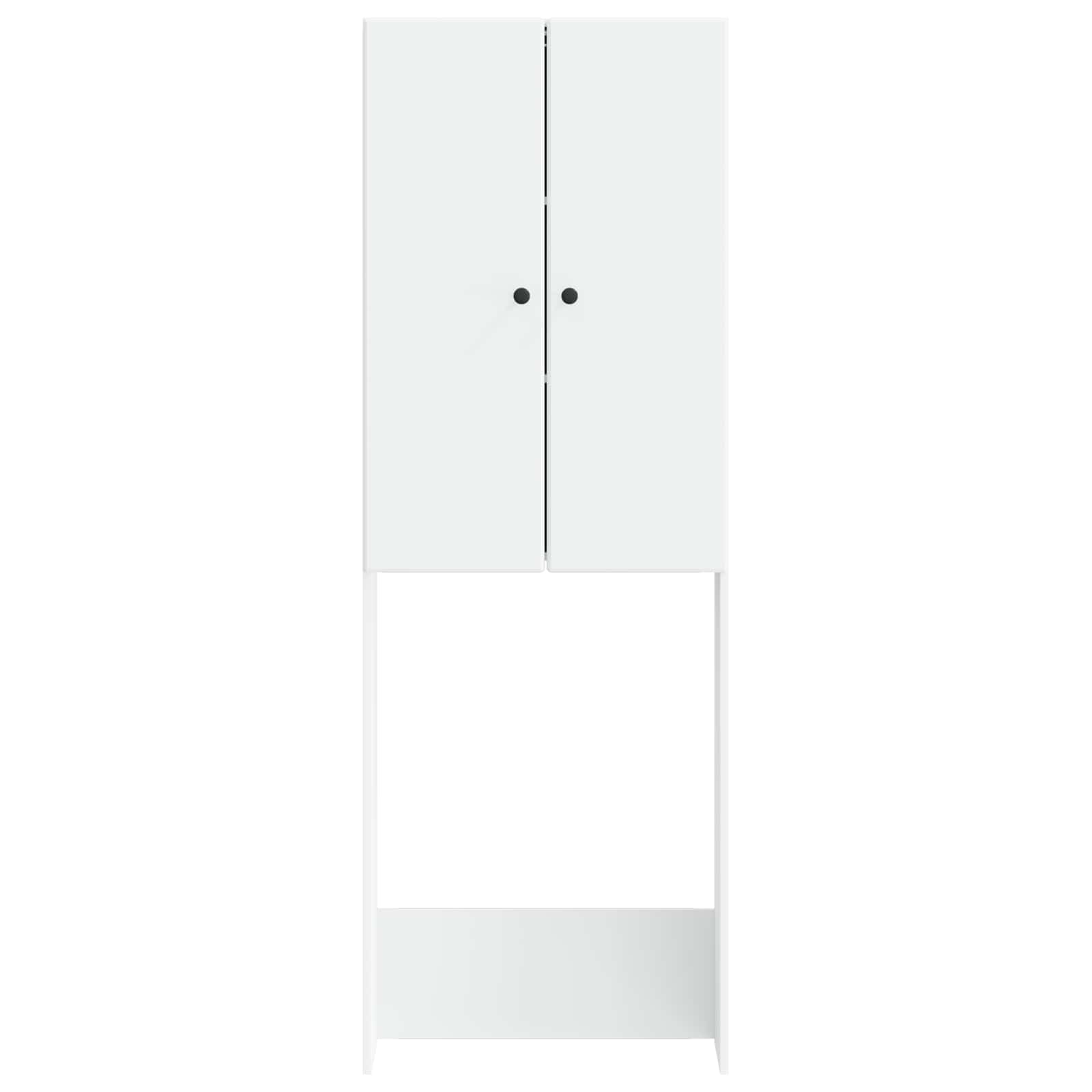 Toilet Cabinet BREDA White 66 x 25.5 x 190 cm Engineered Wood