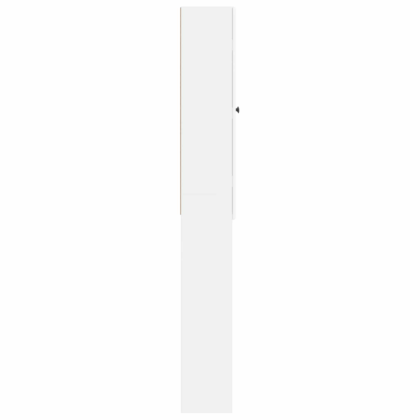 Toilet Cabinet BREDA White 66 x 25.5 x 190 cm Engineered Wood
