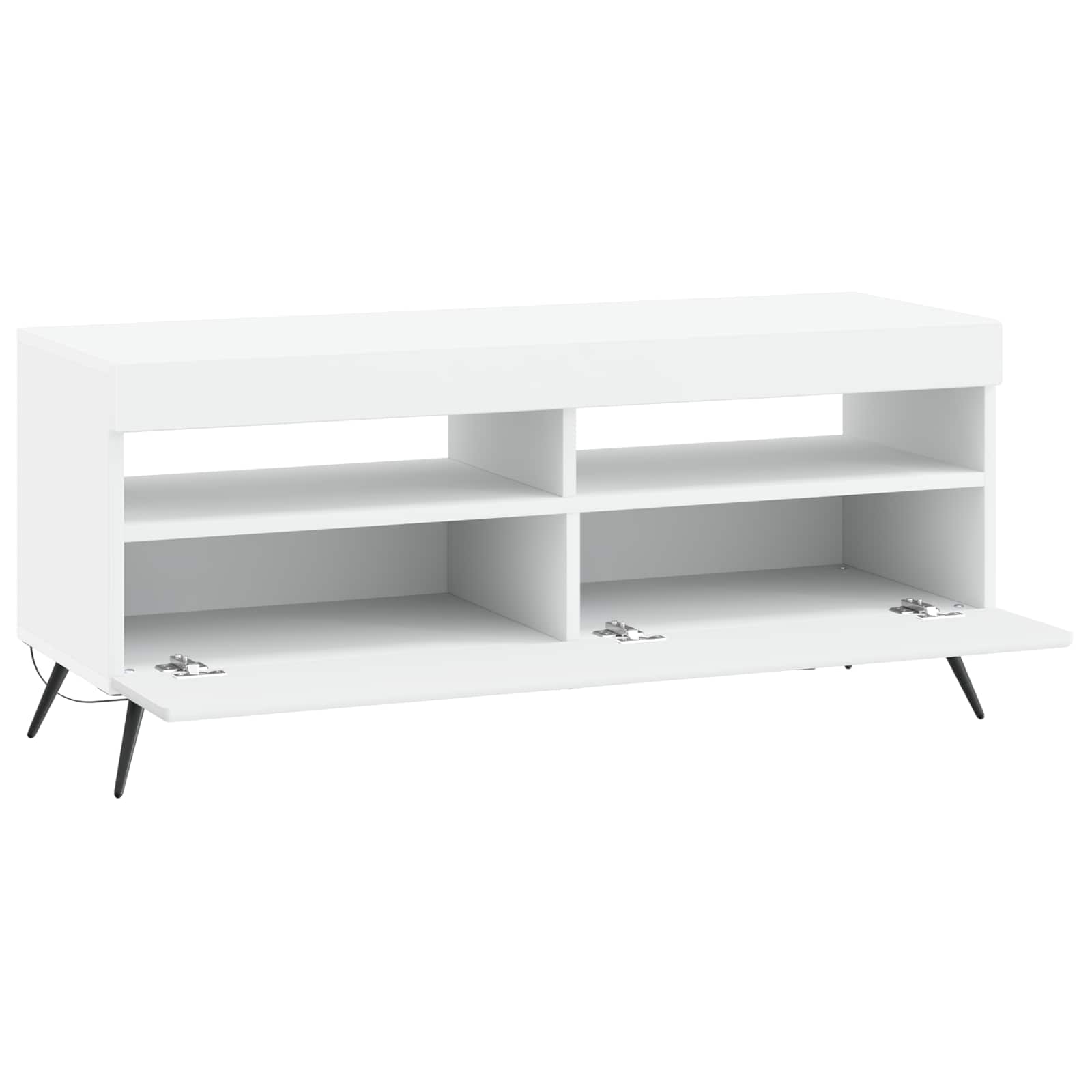 LED TV Cabinet White Engineered Wood
