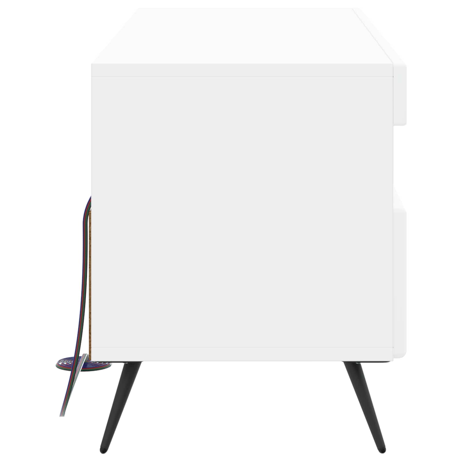 LED TV Cabinet White Engineered Wood
