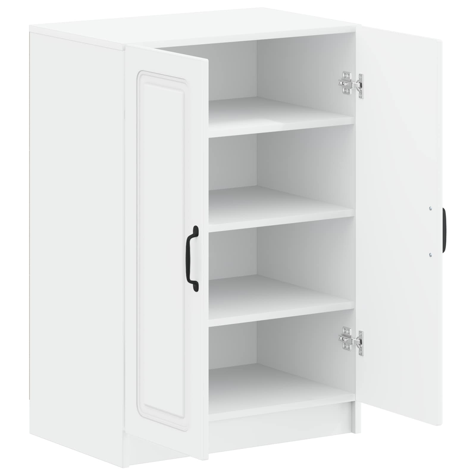 Shoe Cabinet UTRECHT 59.5 x 39.5 x 87 cm Engineered Wood White