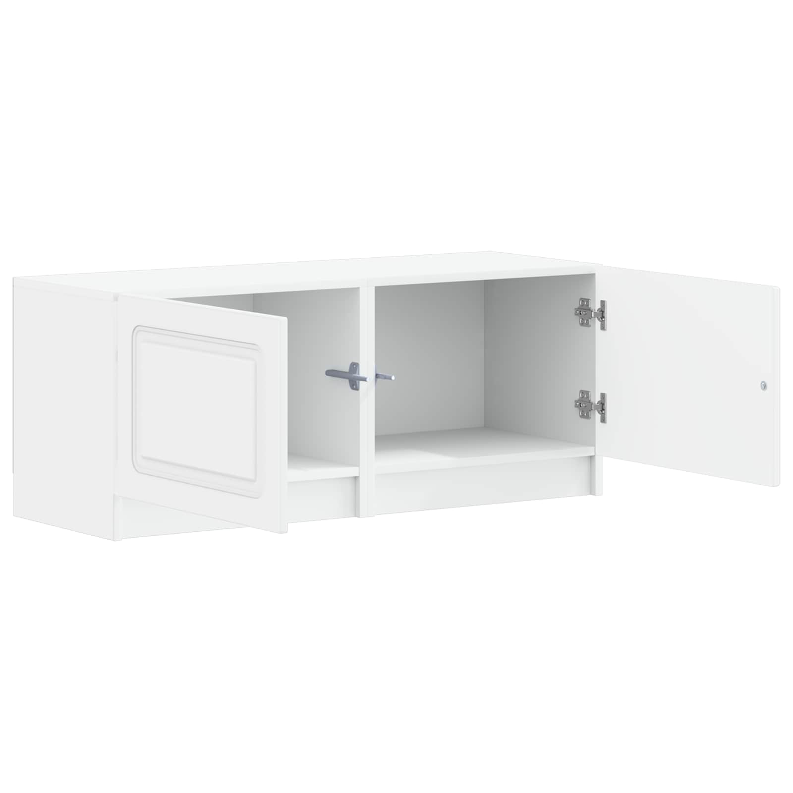 TV Cabinet White Engineered Wood
