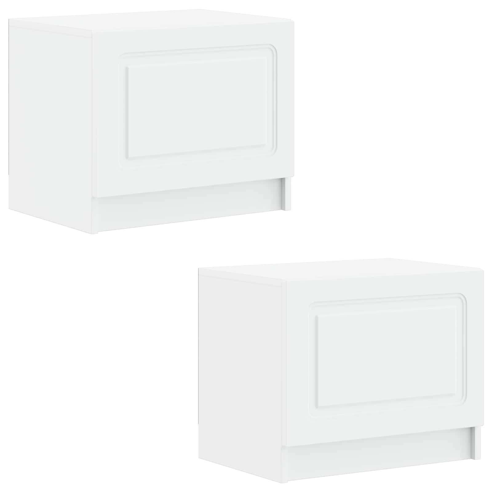 TV Cabinet White Engineered Wood