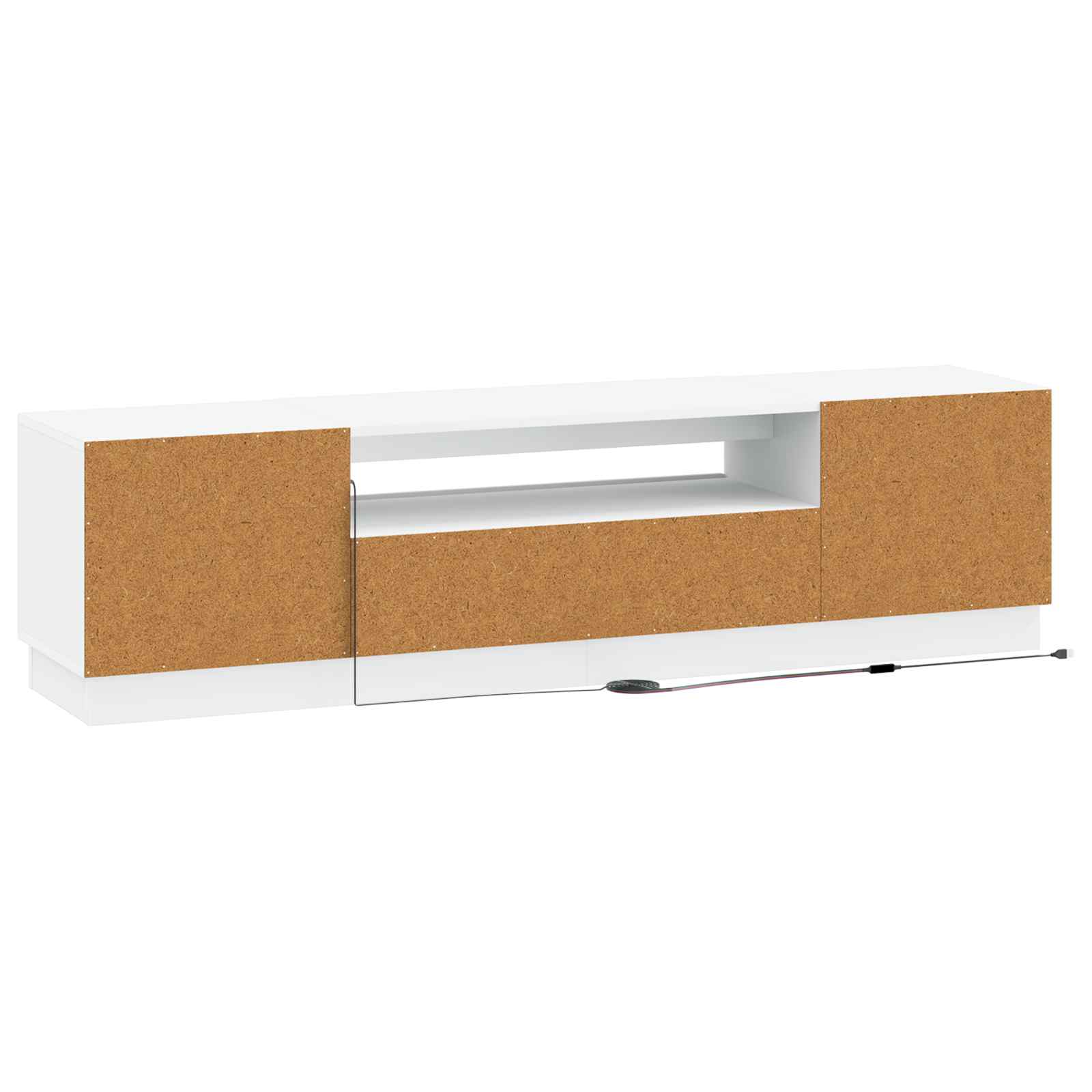LED TV Cabinet White Engineered Wood