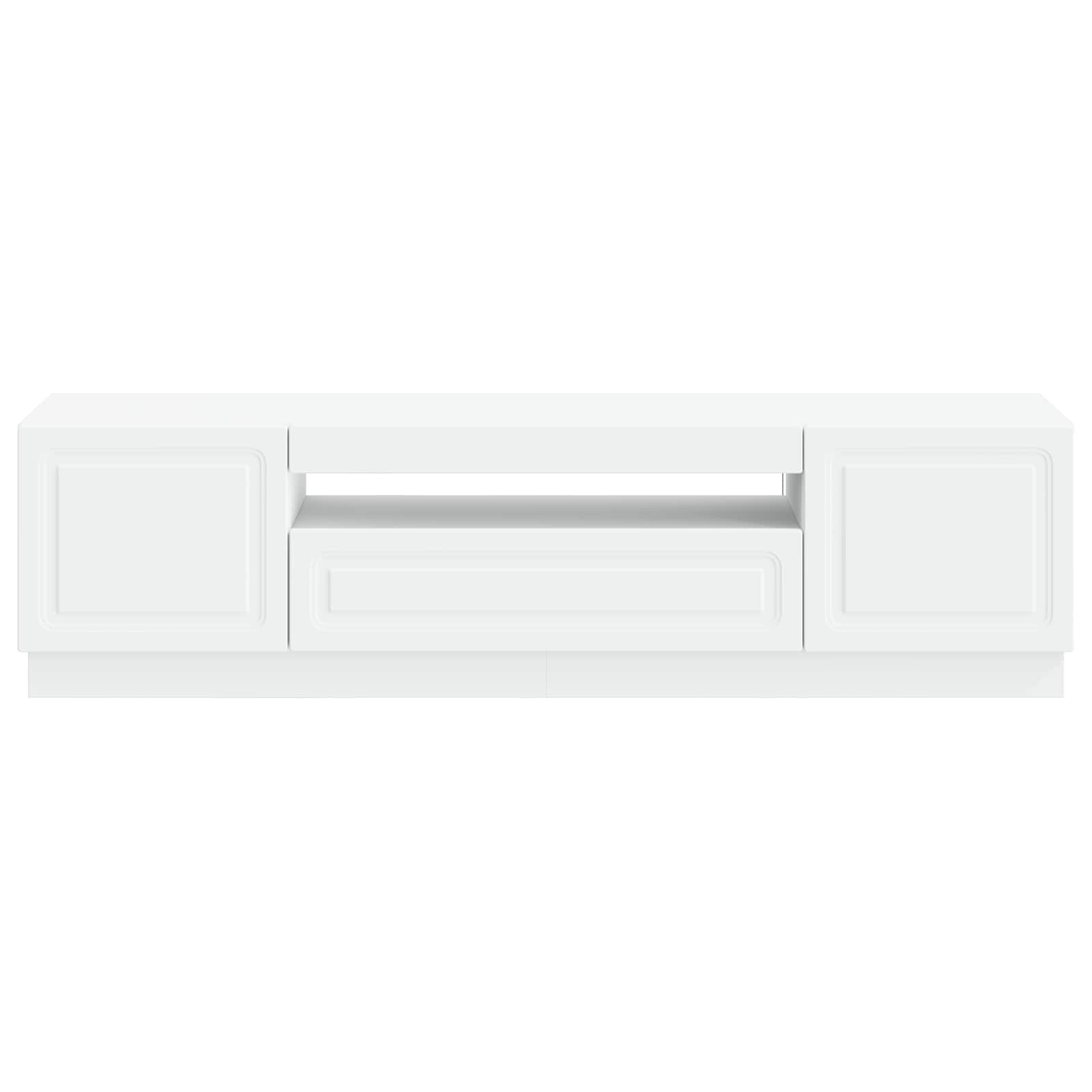 LED TV Cabinet White Engineered Wood