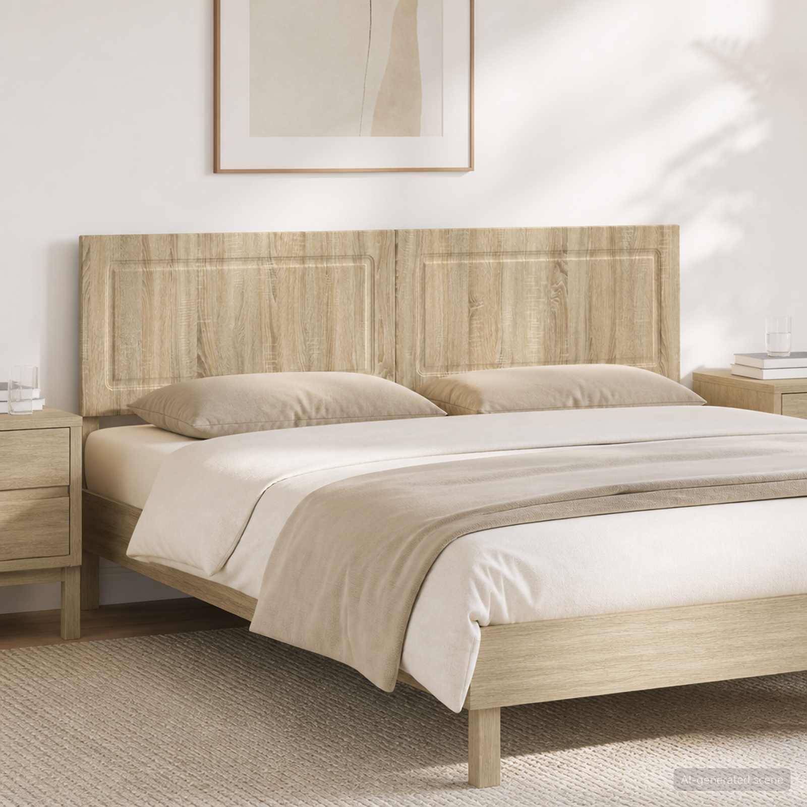 Wall-Mounted Headboard UTRECHT Sonoma Oak Engineered Wood