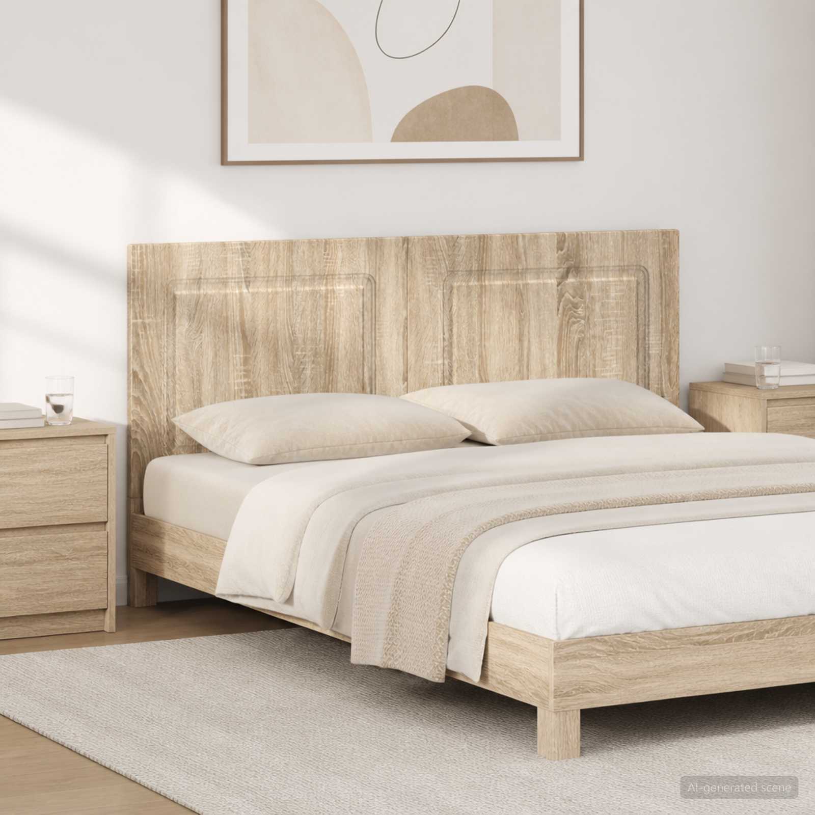 Wall-Mounted Headboard UTRECHT Sonoma Oak Engineered Wood