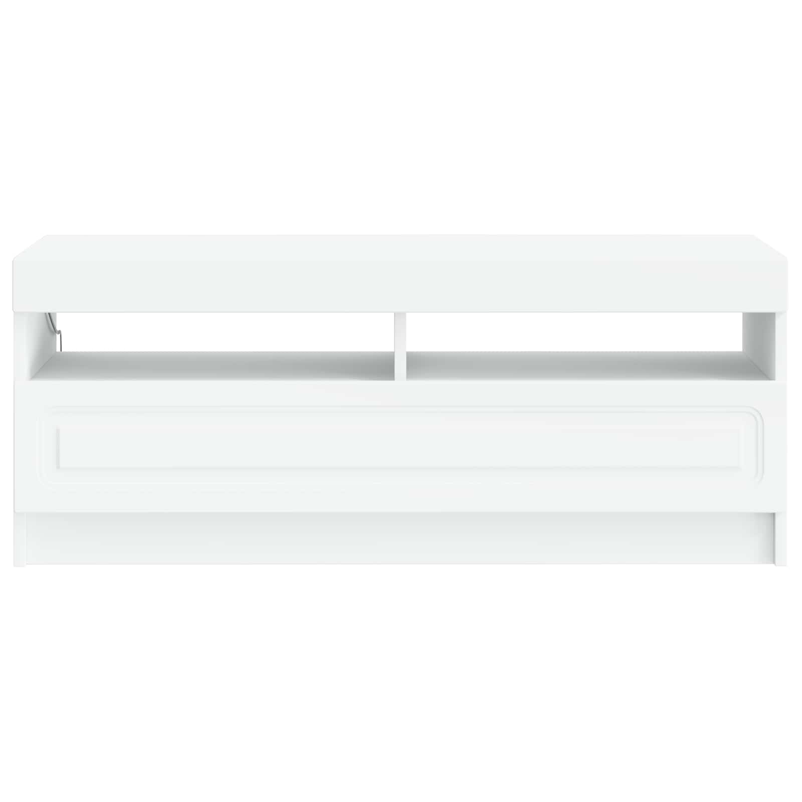LED TV Cabinet White Engineered Wood
