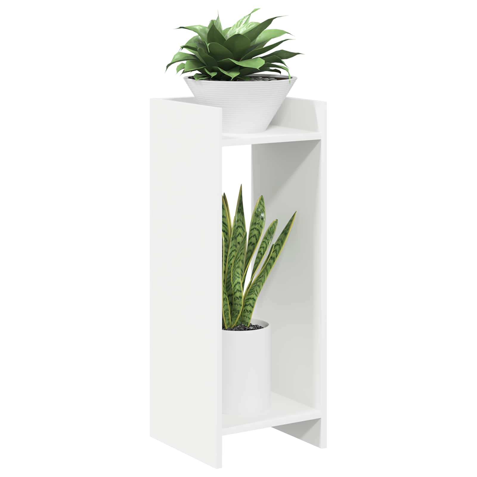 Plant Stand 2 pcs White 30 x 30 x 80 cm Engineered Wood
