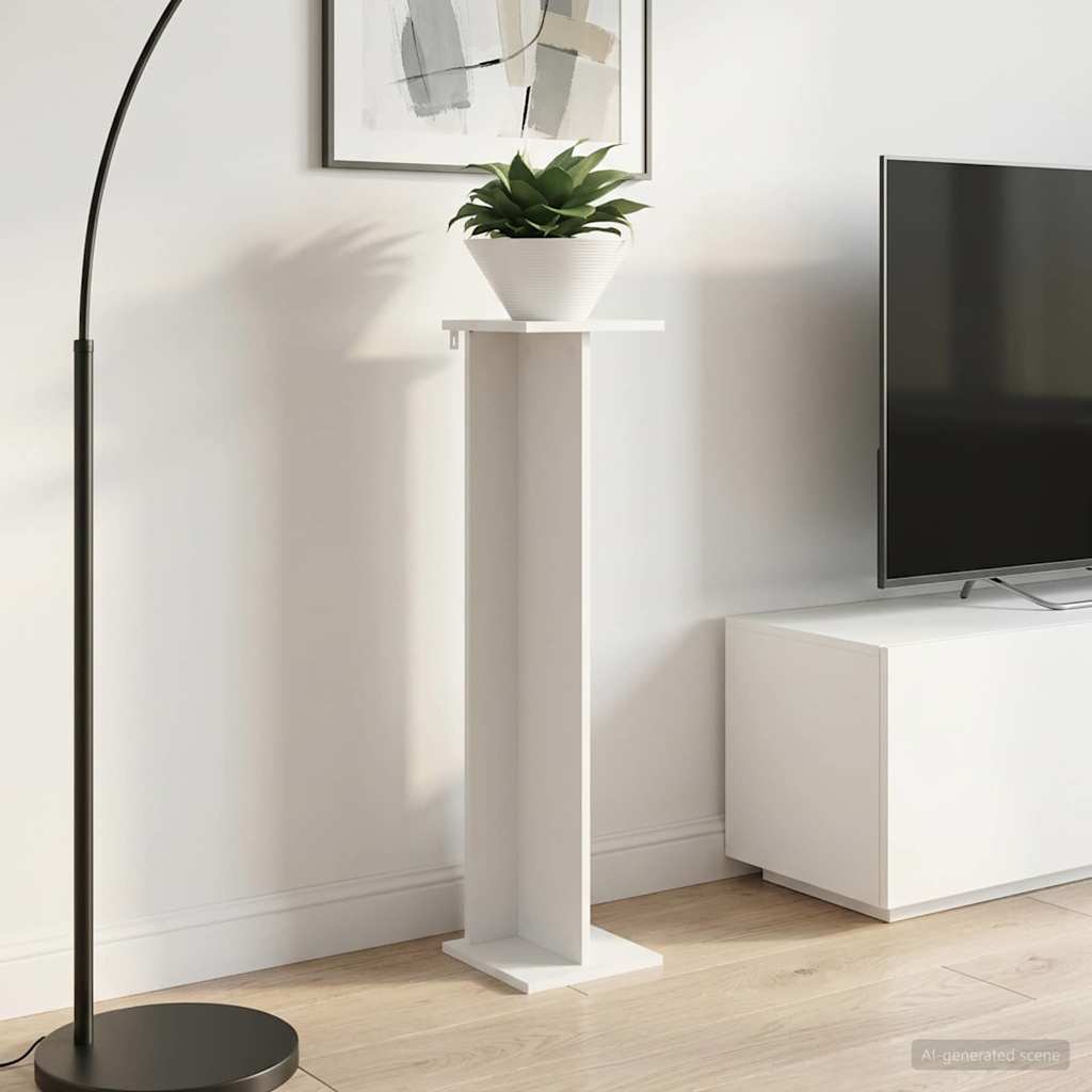 Plant Stand 2 pcs White 25 x 25.5 x 100.5 cm Engineered Wood
