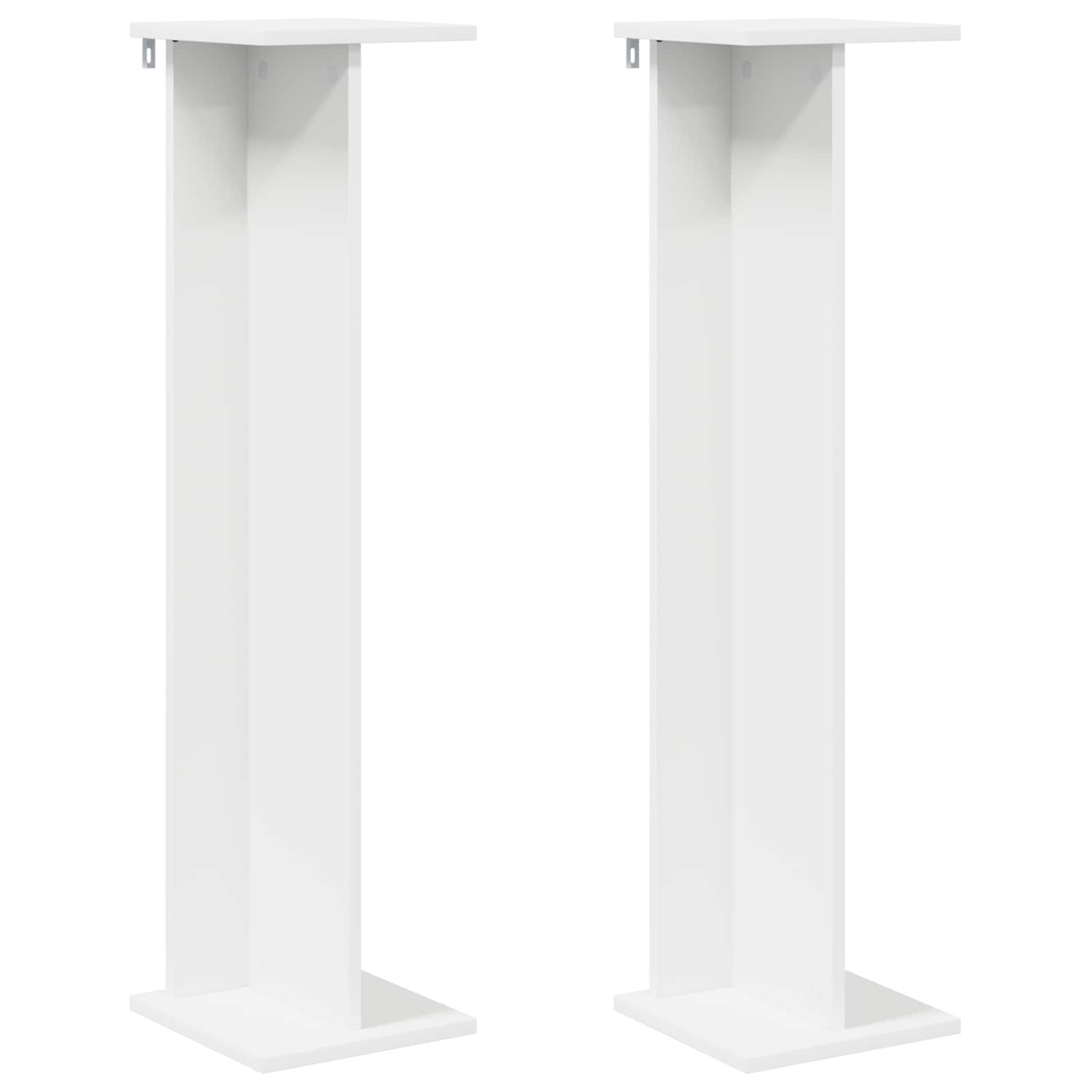 Plant Stand 2 pcs White 25 x 25.5 x 100.5 cm Engineered Wood