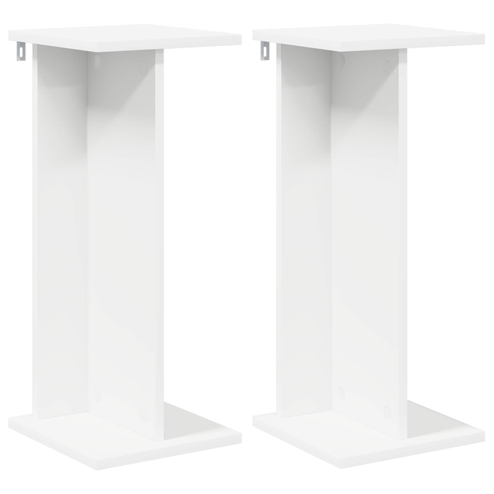Plant Stand 2 pcs White 25 x 25.5 x 60.5 cm Engineered Wood