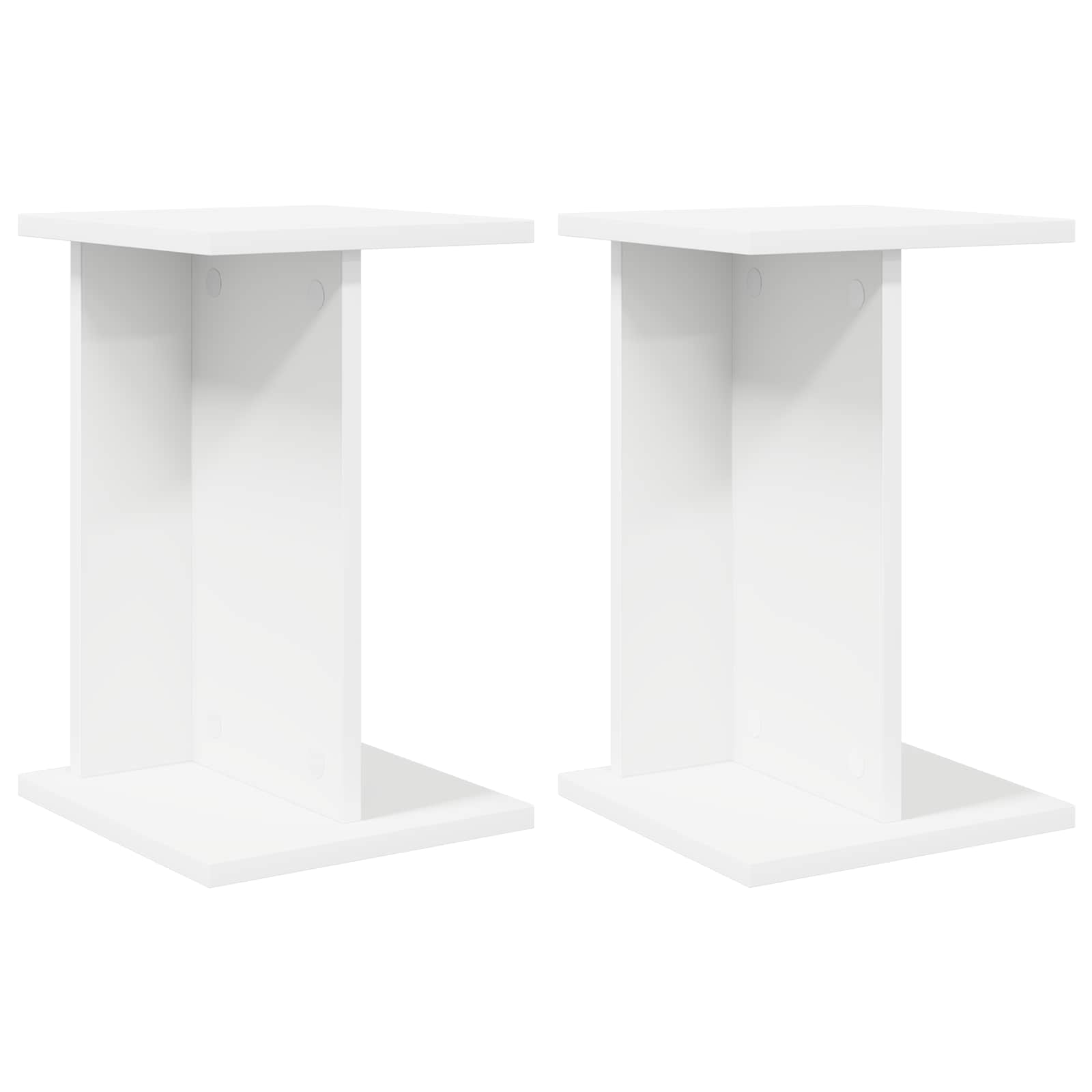 Plant Stand 2 pcs White 25 x 25.5 x 40.5 cm Engineered Wood