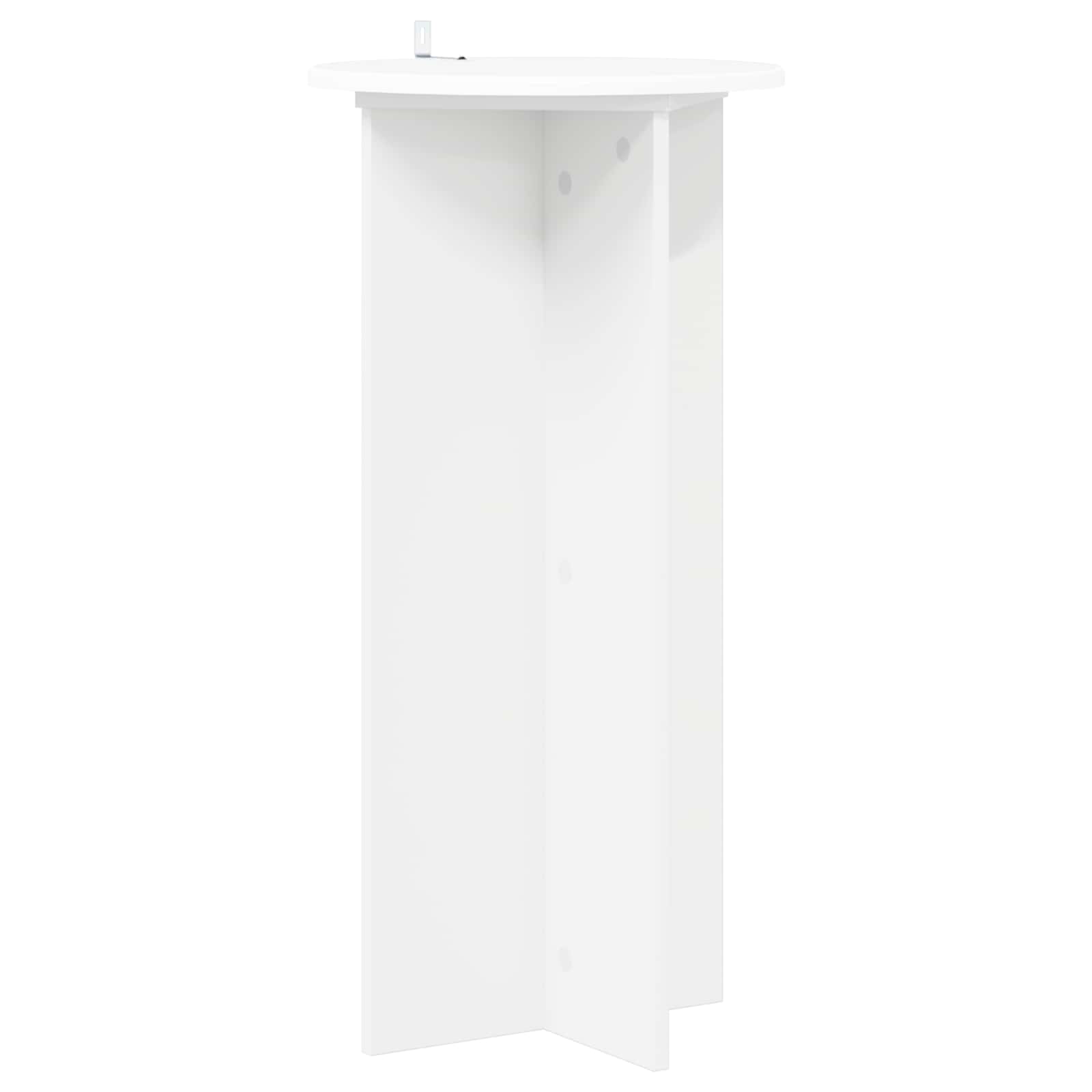 Plant Stand 2 pcs White Ø40 x 80 cm Engineered Wood