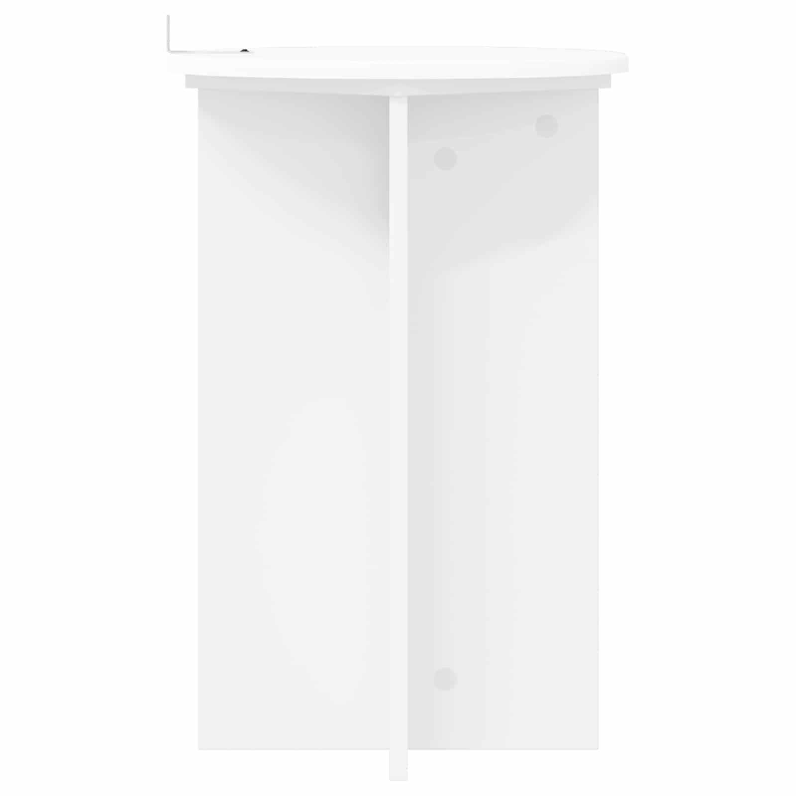 Plant Stand 2 pcs White Ø40 x 60 cm Engineered Wood