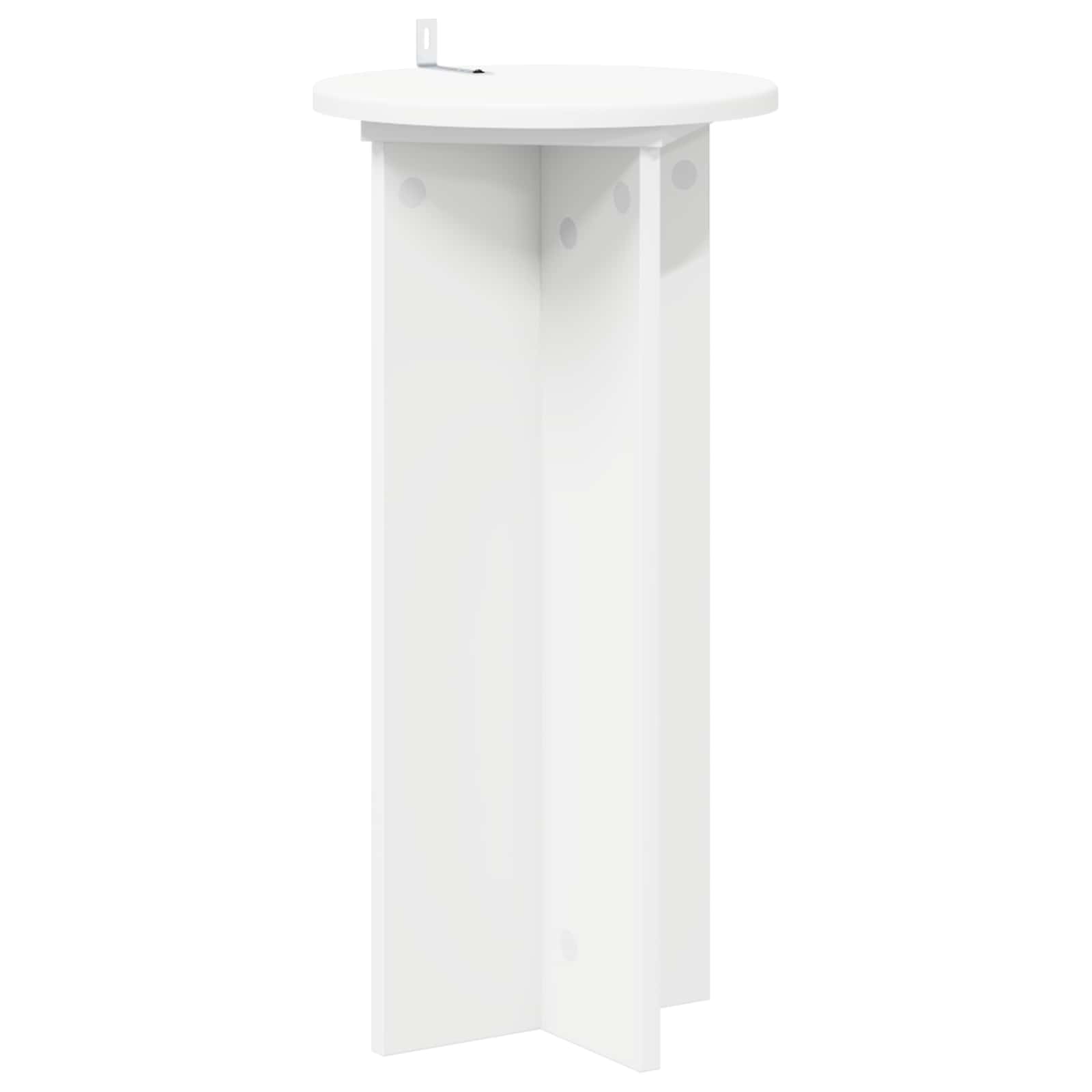 Plant Stand 2 pcs White Ø29.5 x 60 cm Engineered Wood