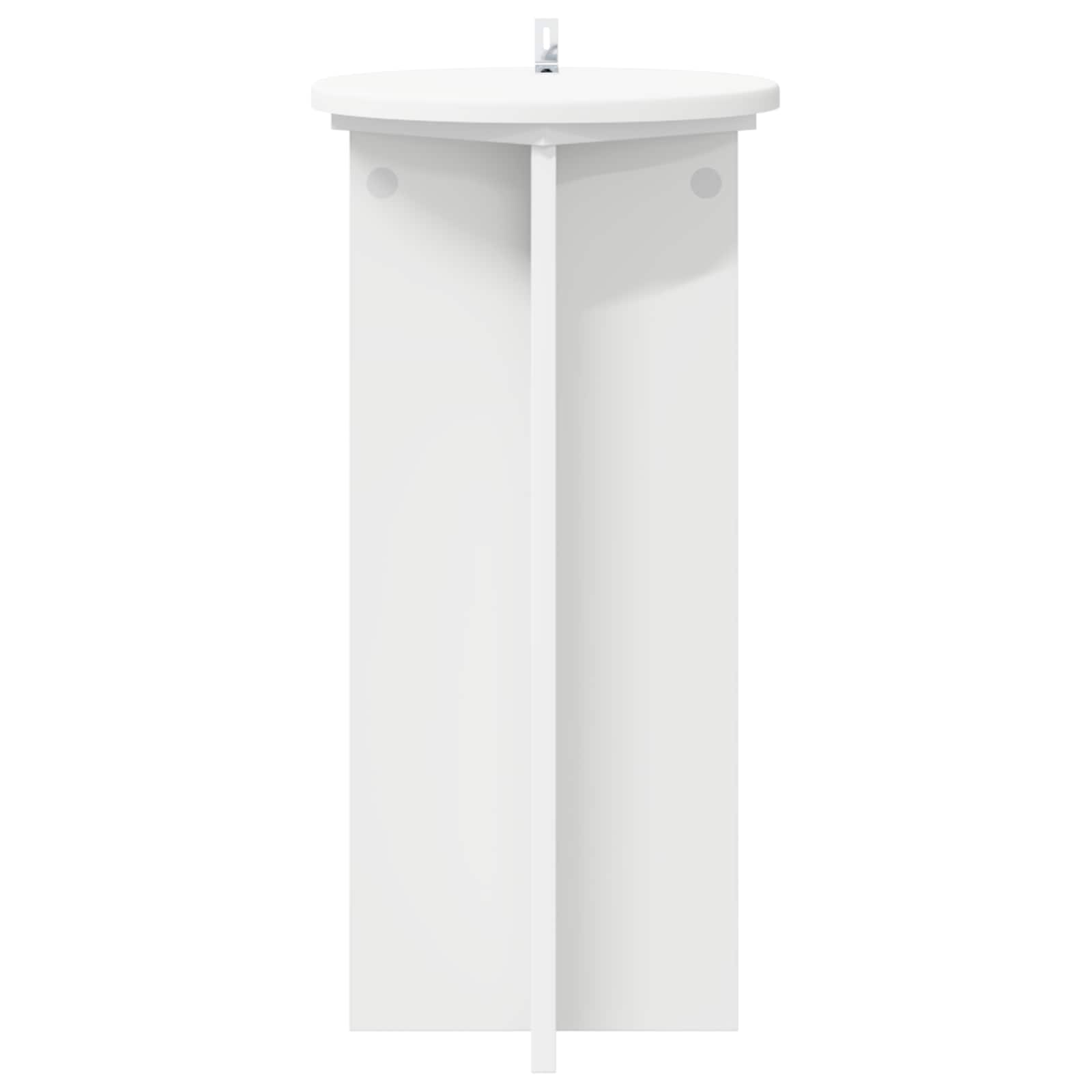 Plant Stand 2 pcs White Ø29.5 x 60 cm Engineered Wood