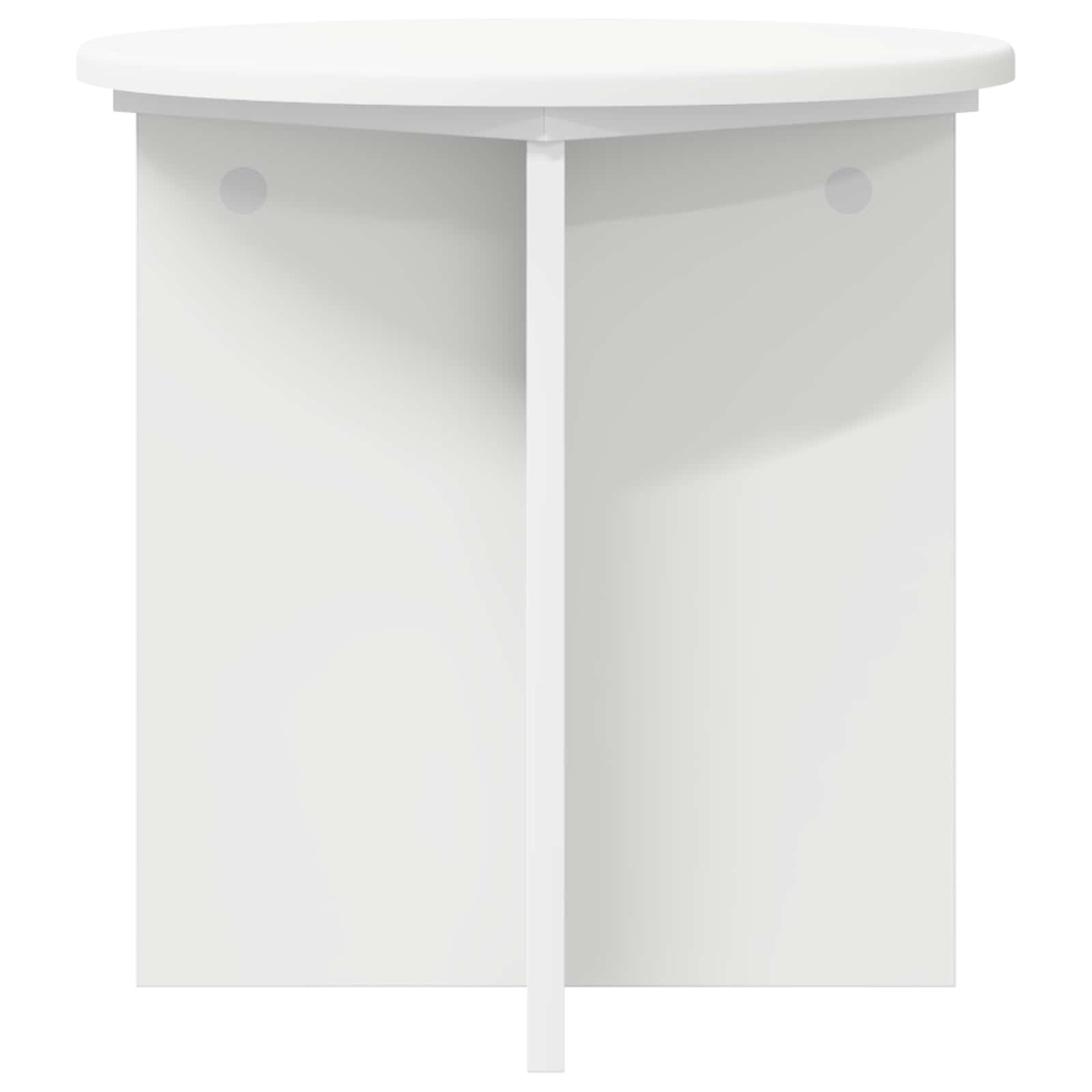Plant Stand 2 pcs White Ø40 x 40 cm Engineered Wood