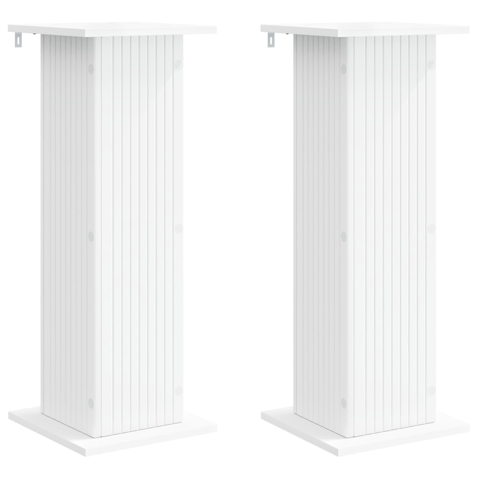 Plant Stand 2 pcs White 30.5 x 30 x 80.5 cm Engineered Wood