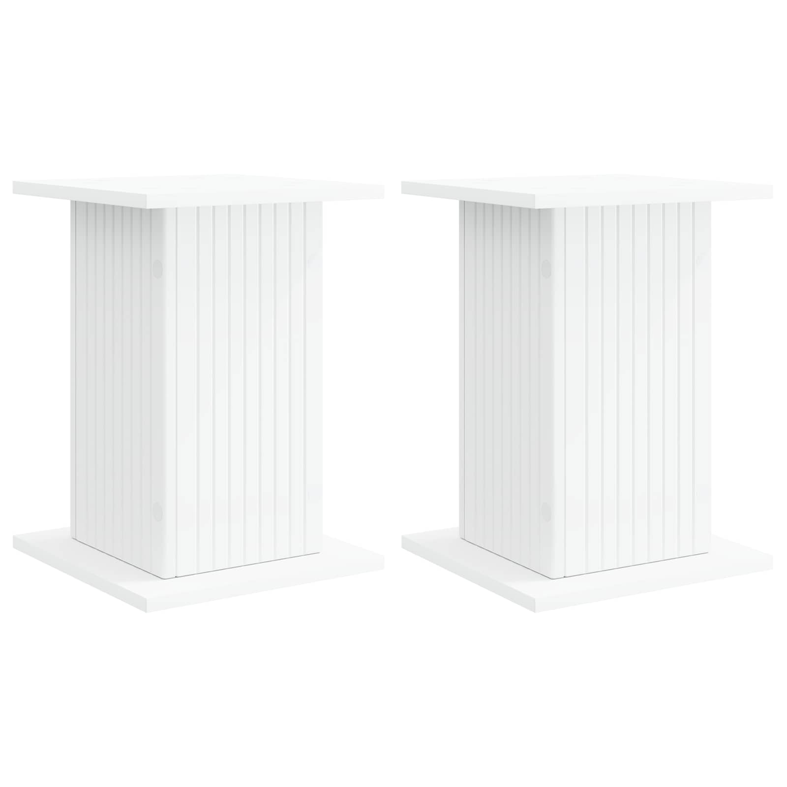 Plant Stand 2 pcs White 30.5 x 30 x 43 cm Engineered Wood