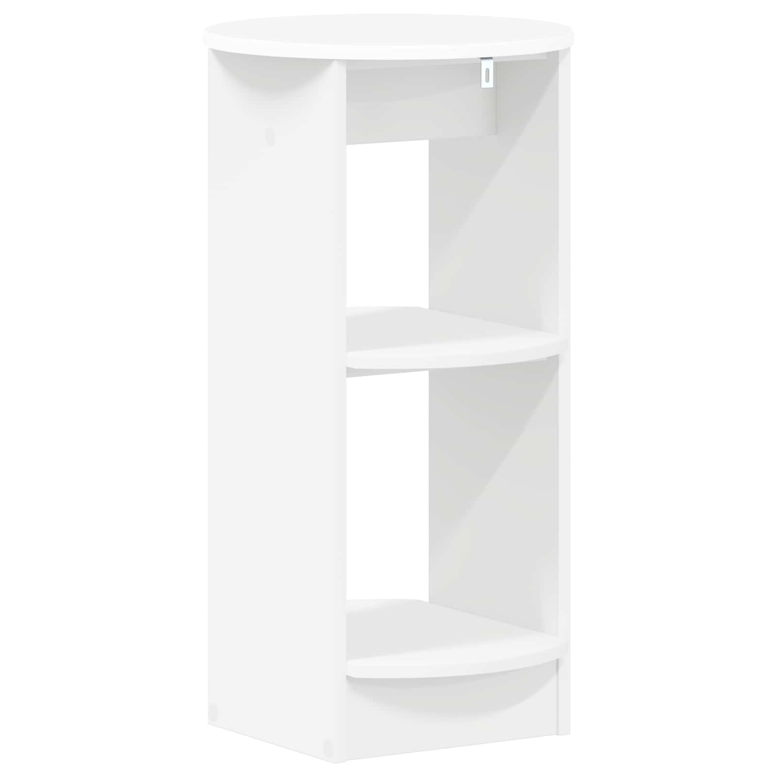 Side Cabinet White Engineered Wood