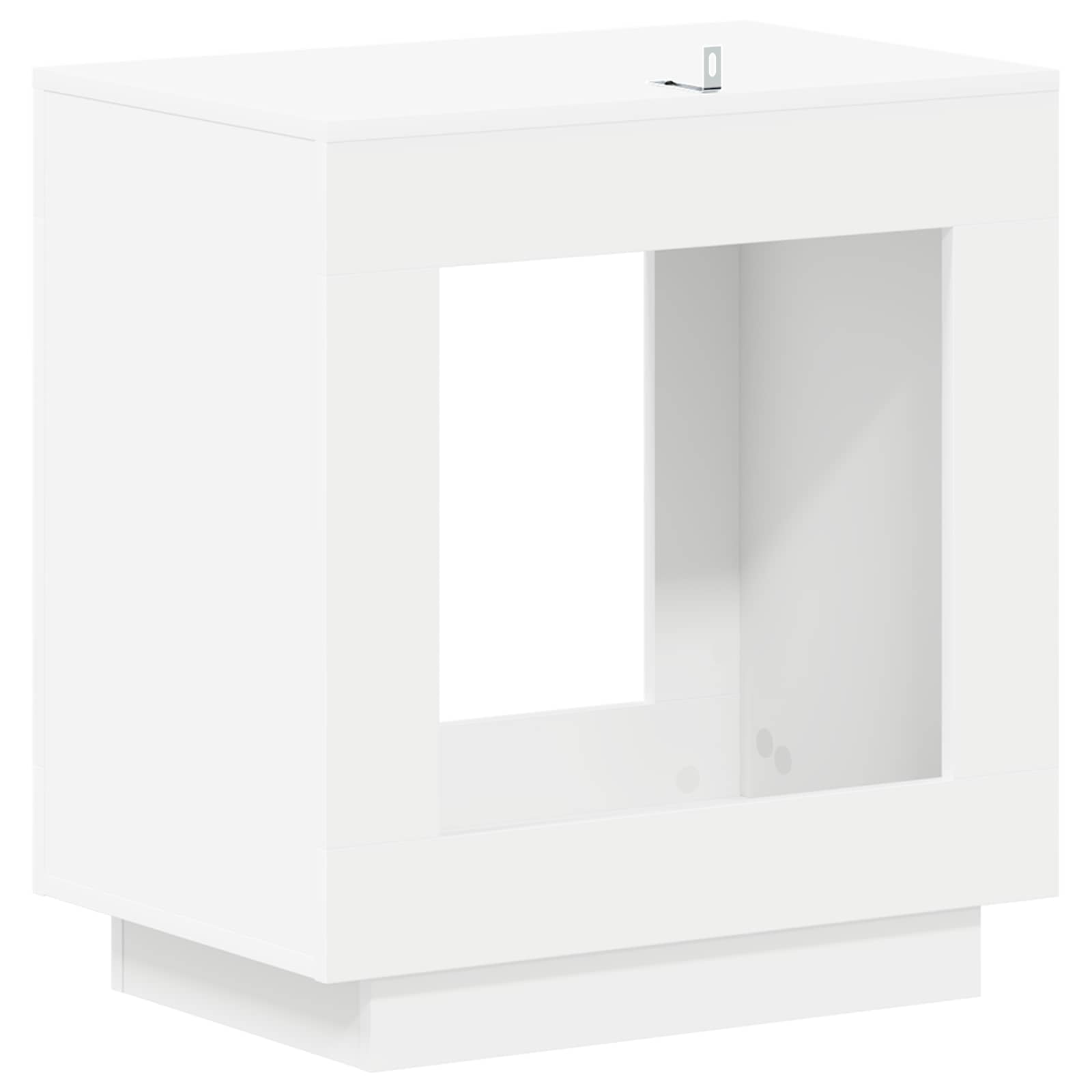 Side Table White 60 x 40 x 65 cm Engineered Wood