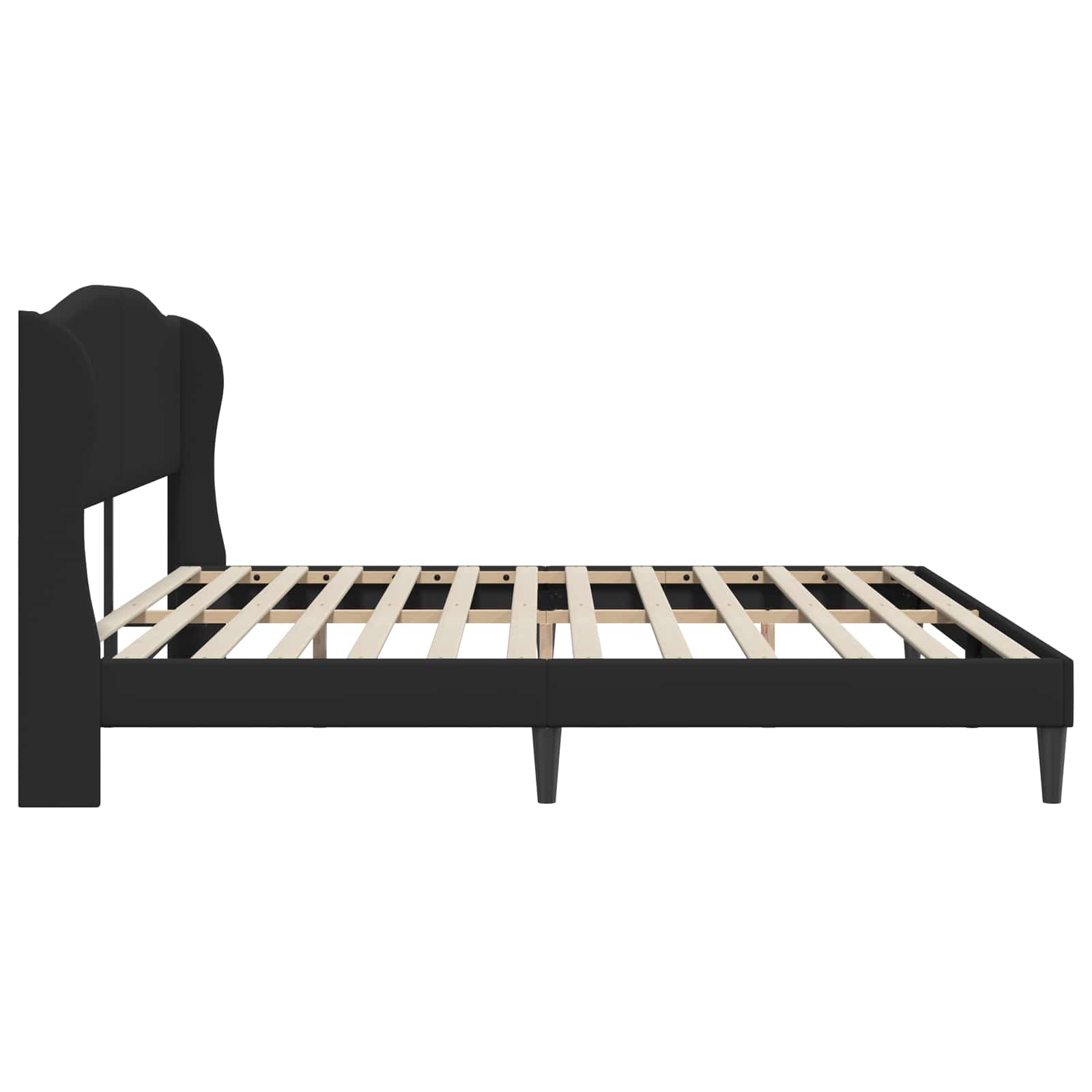 Bed Frame with Headboard Black 180 x 200 cm Faux Leather