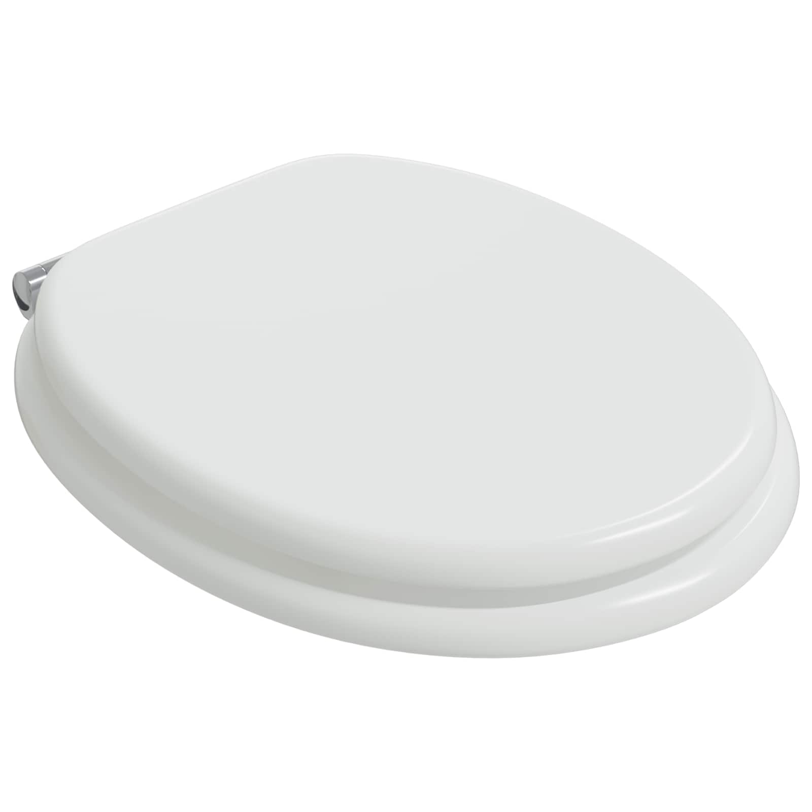 Soft-Close Toilet Seat 2 pcs White 44 x 38 cm MDF board
