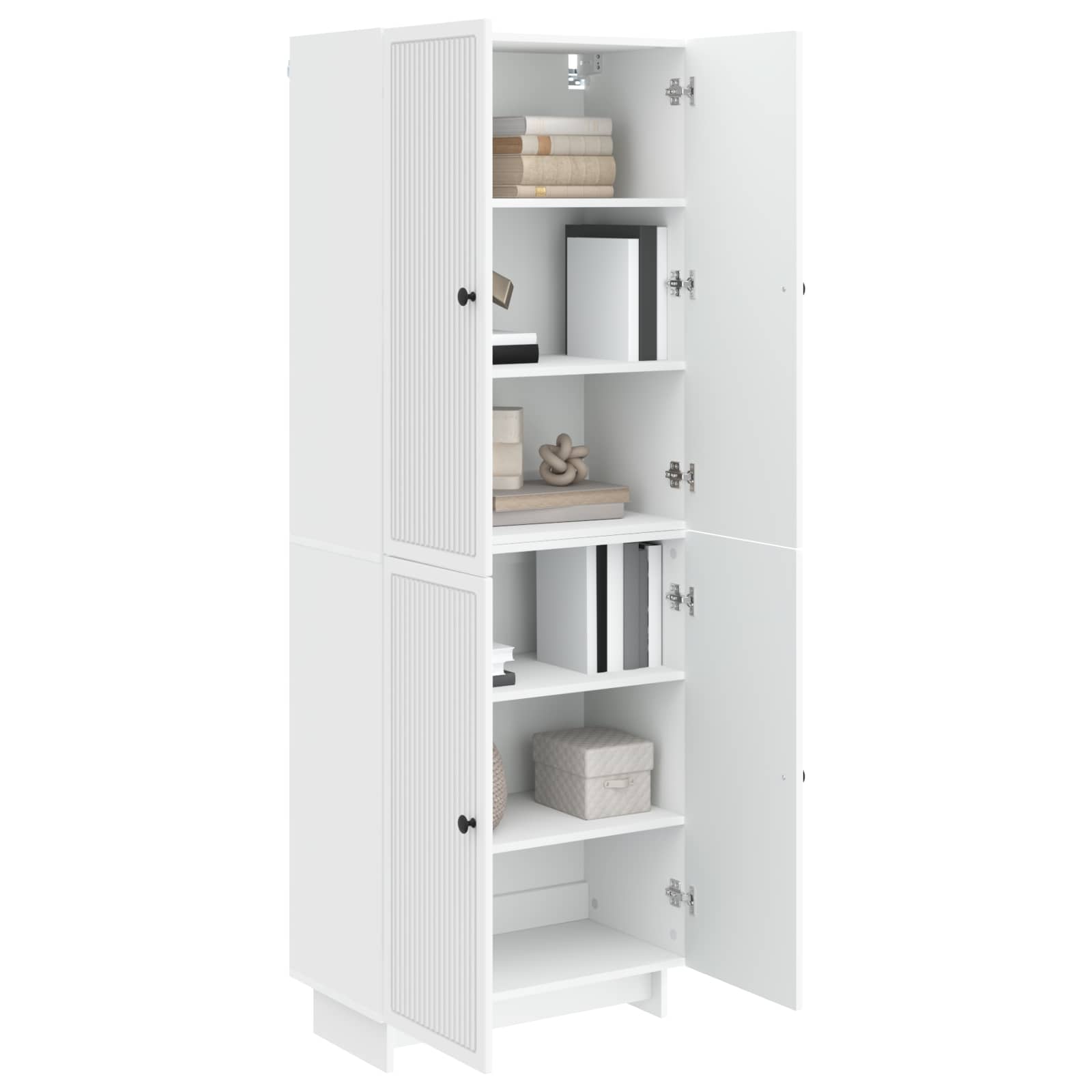 Cabinet Set 2 pcs White 66 x 34.5 x 90 cm Engineered Wood