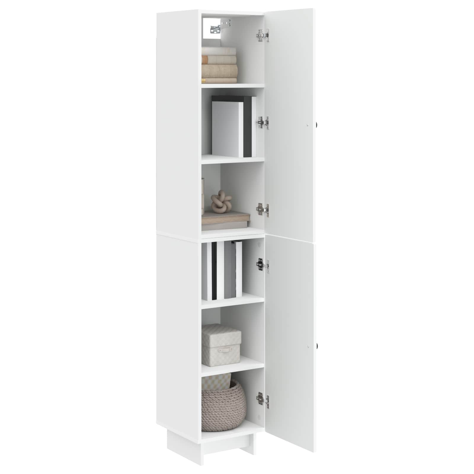 Cabinet Set 2 pcs White 34.5 x 33 x 90 cm Engineered Wood
