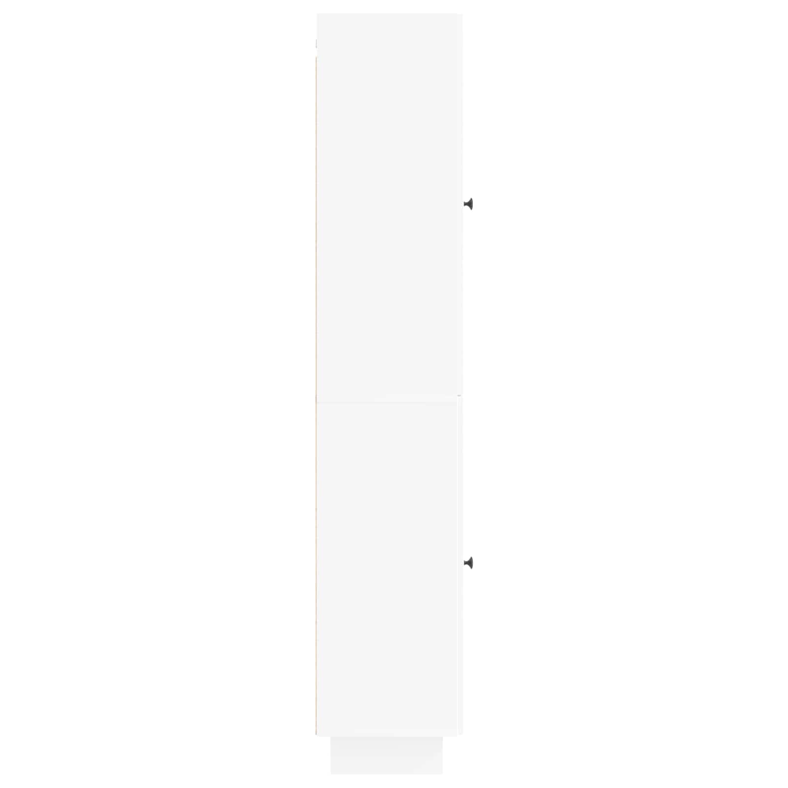Cabinet Set 2 pcs White 34.5 x 33 x 90 cm Engineered Wood