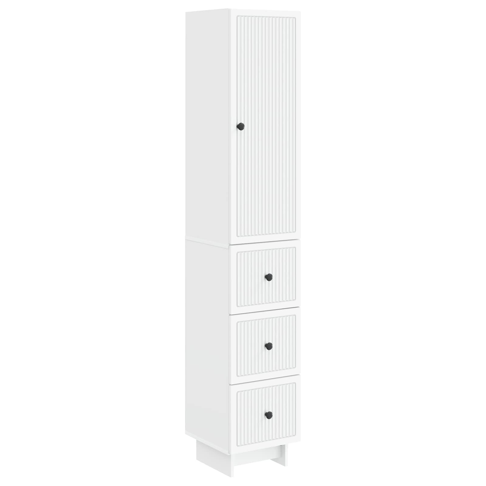 Cabinet Set 2 pcs White 33 x 34.5 x 90 cm Engineered Wood