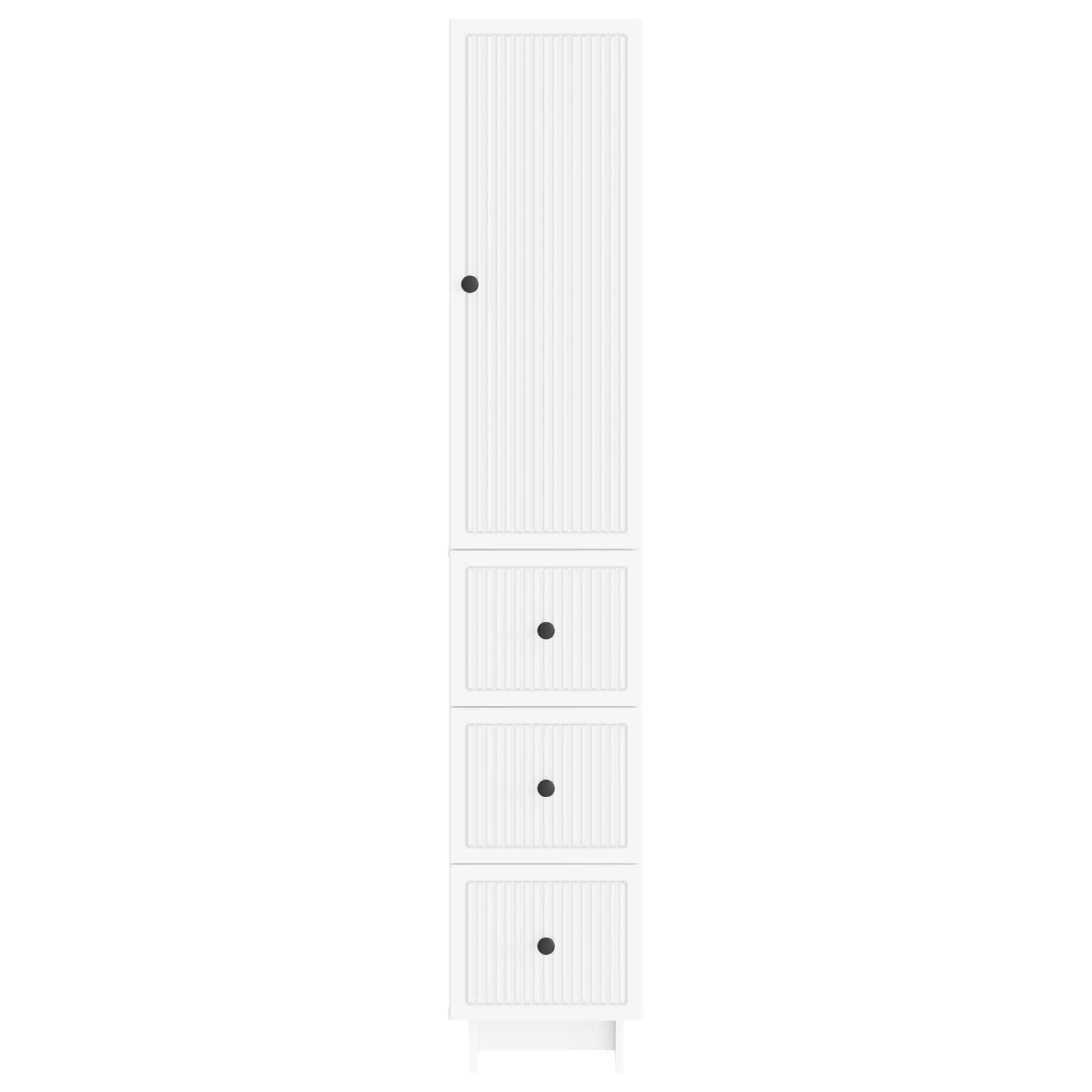 Cabinet Set 2 pcs White 33 x 34.5 x 90 cm Engineered Wood