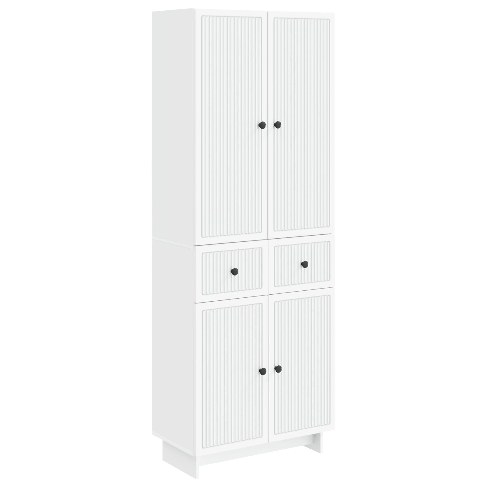 Cabinet Set 2 pcs White 66 x 34.5 x 90 cm Engineered Wood