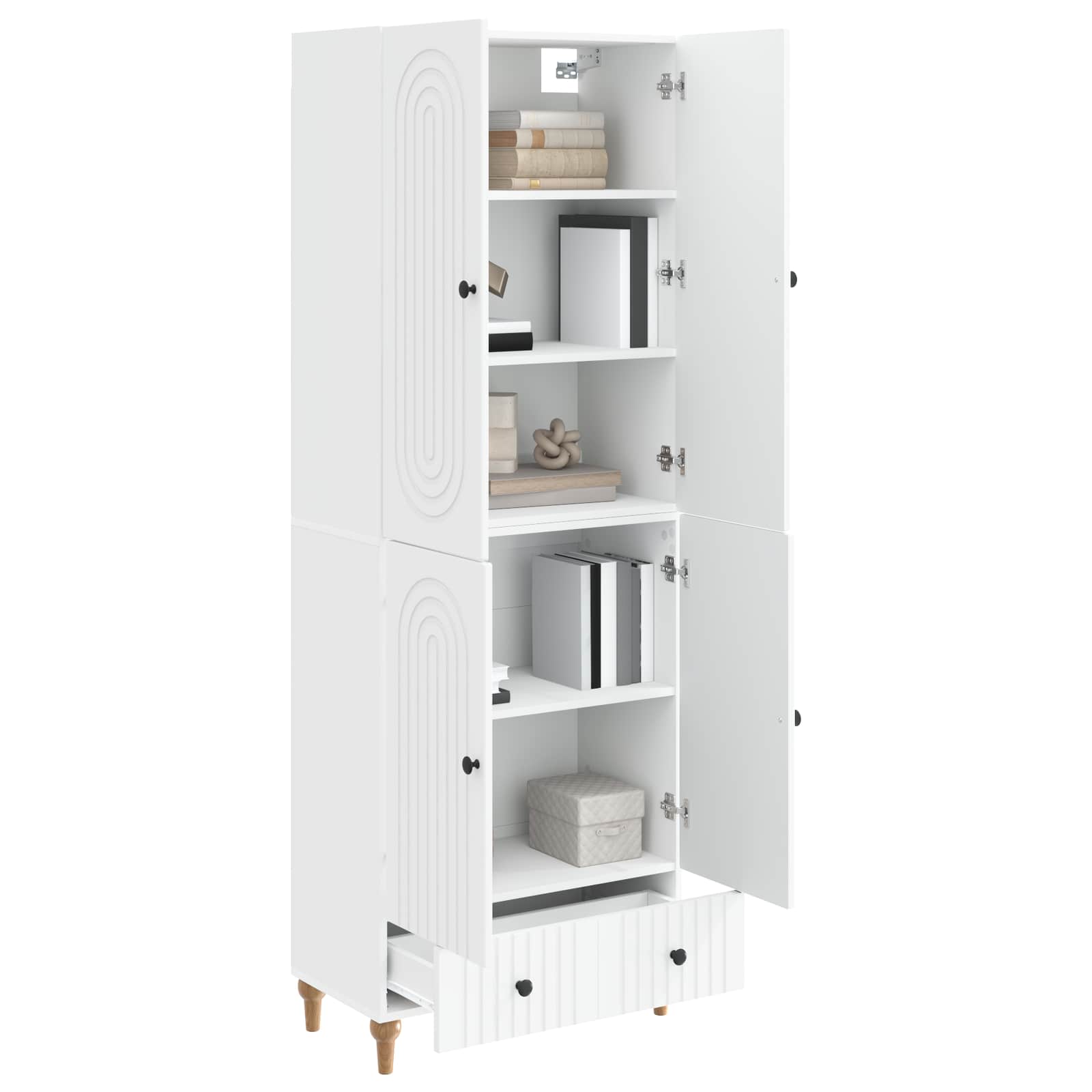 Cabinet Set 2 pcs 66 x 34.5 x 95 cm Engineered Wood